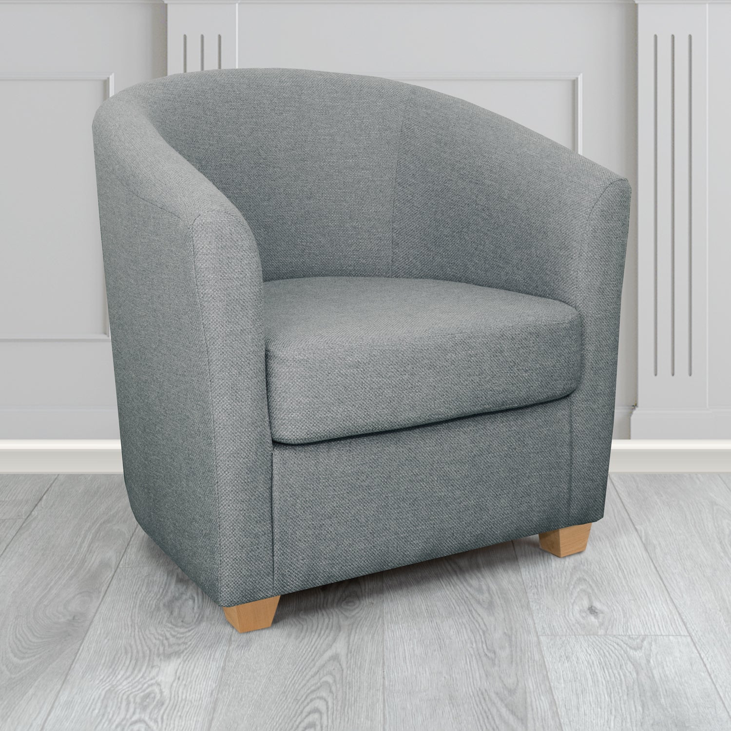 Small grey outlet tub chair