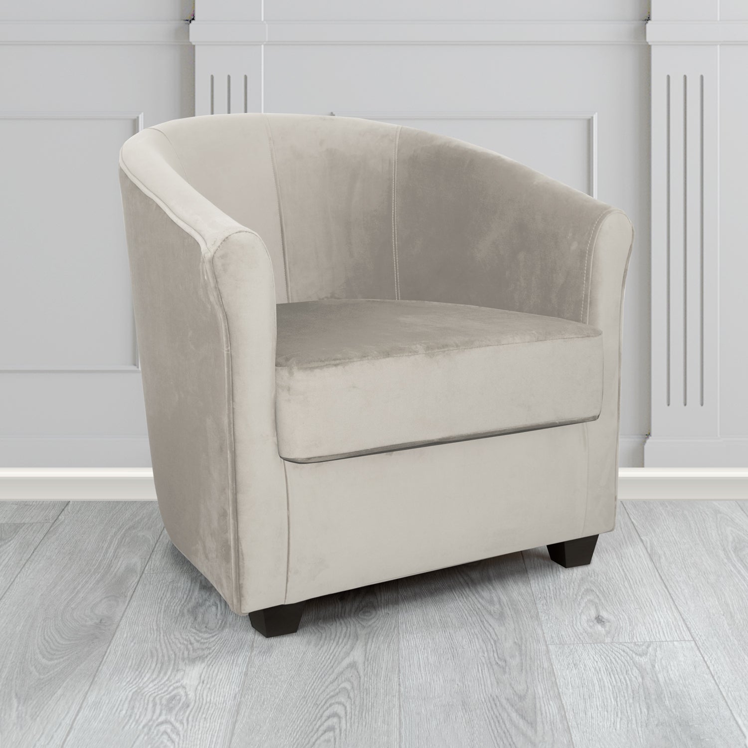 Cannes Tub Chair in Panaz Fabrics Allure Crib 5 Velvet Fabric