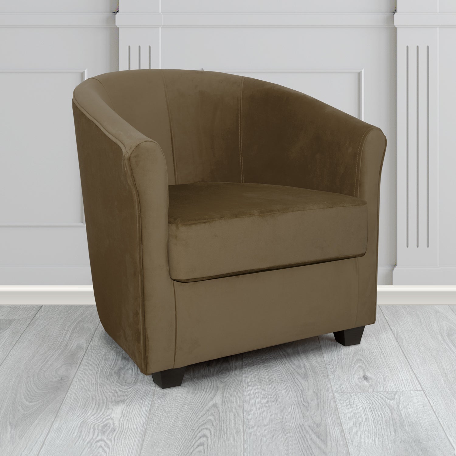 Cannes Tub Chair in Panaz Fabrics Allure Crib 5 Velvet Fabric