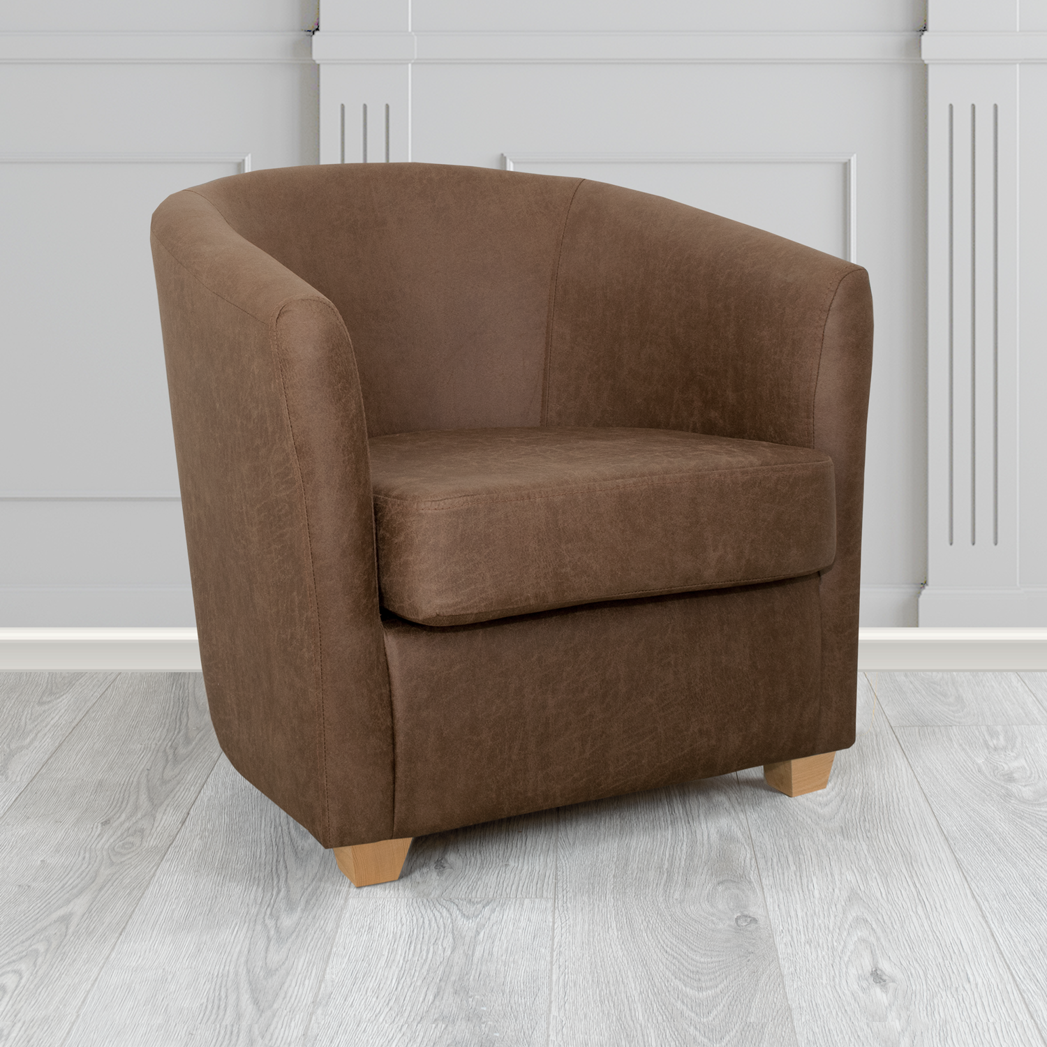 Cannes Tub Chair in Nevada Faux Leather