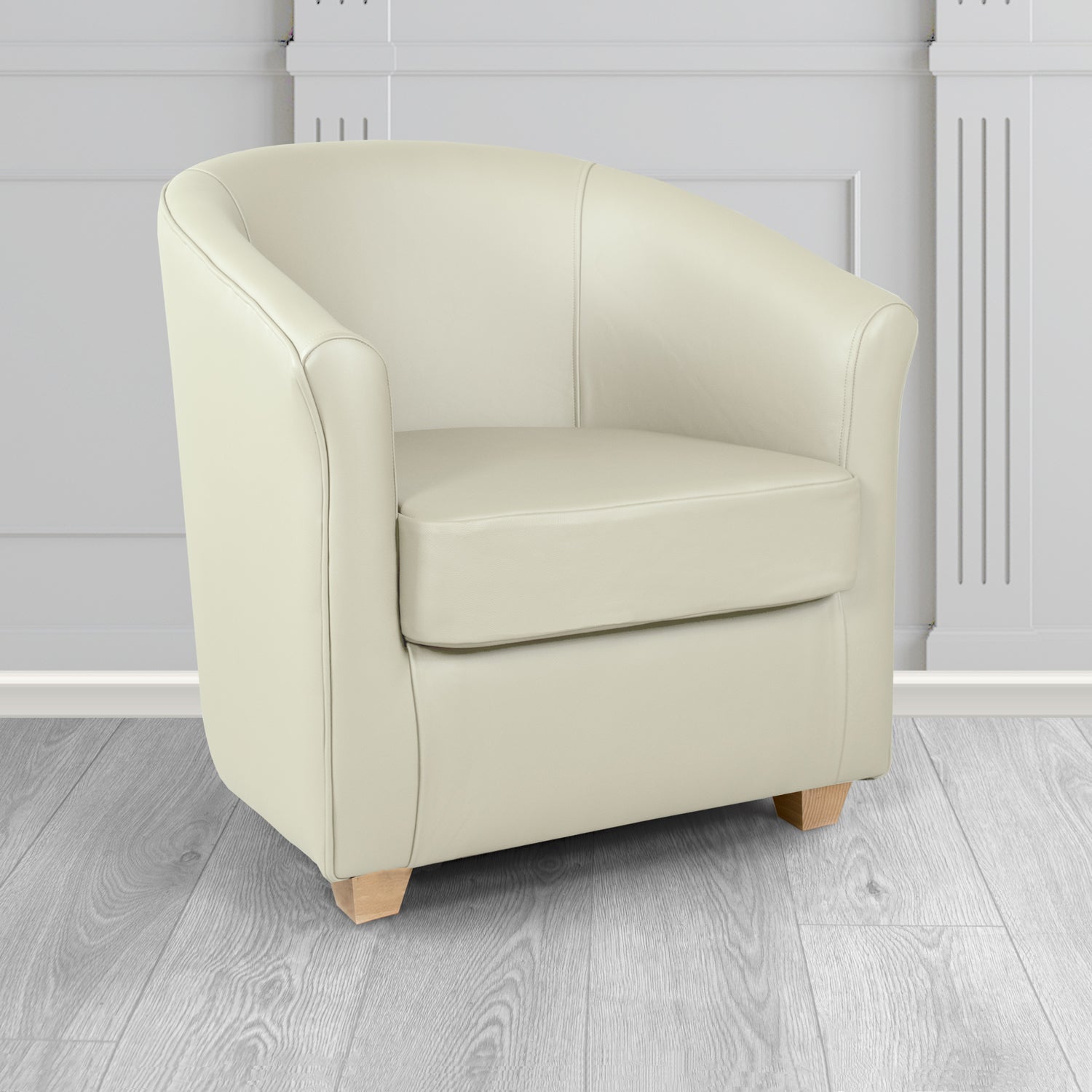 Cannes Tub Chair in Shelly Crib 5 Genuine Leather