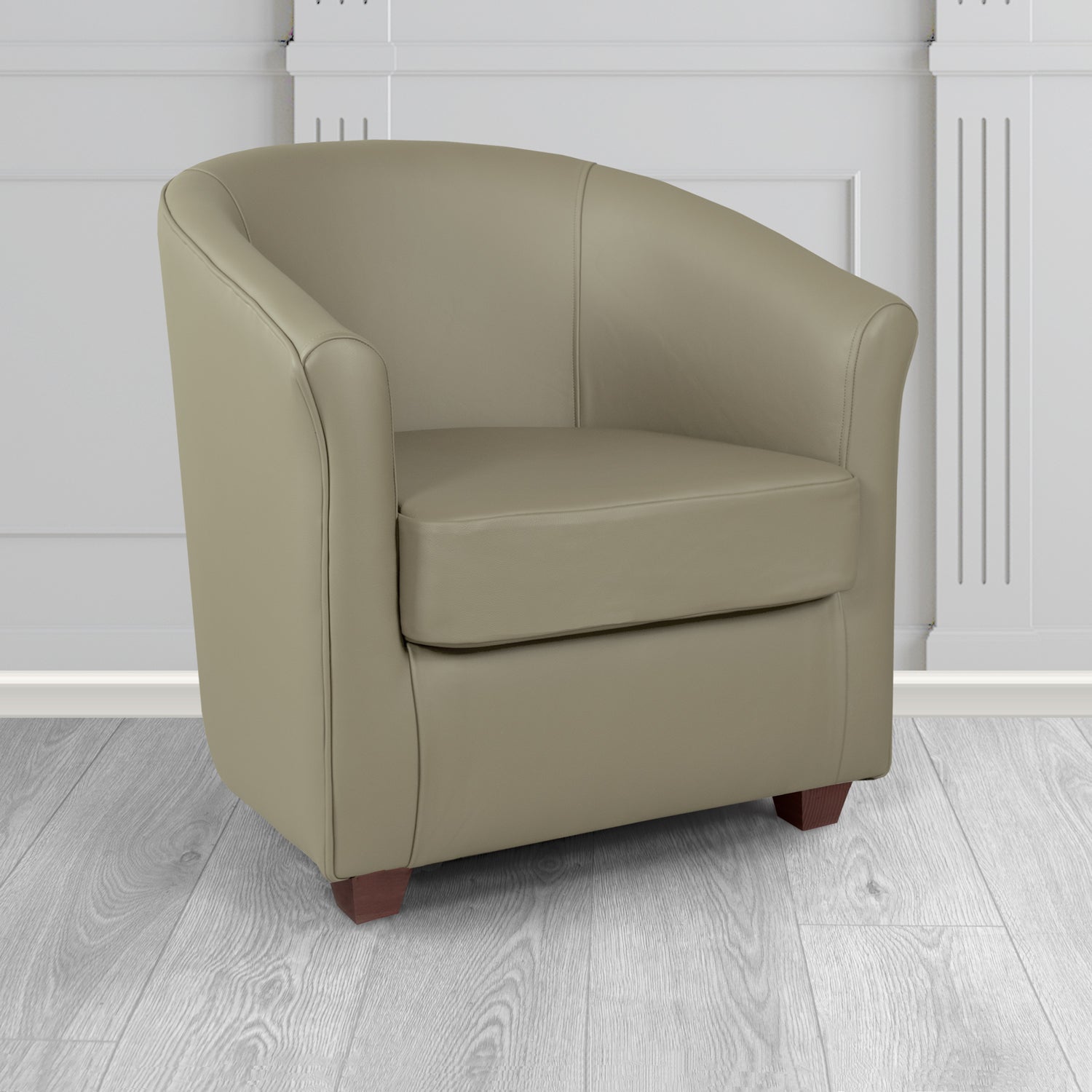 Cannes Tub Chair in Shelly Crib 5 Genuine Leather