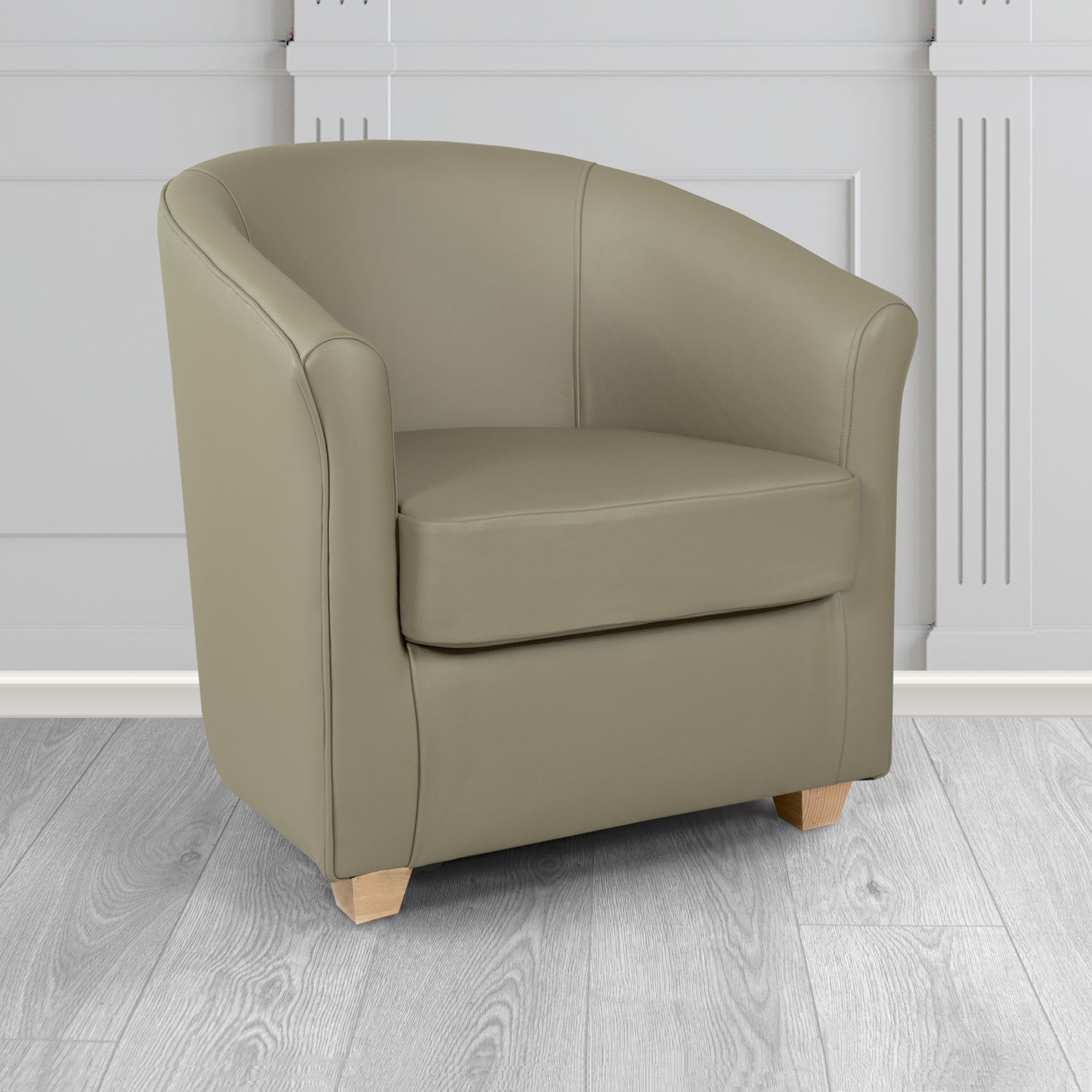 Cannes Tub Chair in Shelly Crib 5 Genuine Leather