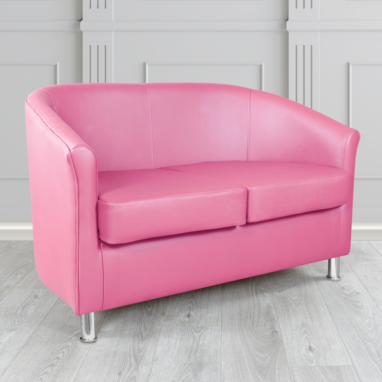 Como 2 Seater Tub Sofa in Memphis Antimicrobial Crib 5 Contract Faux Leather