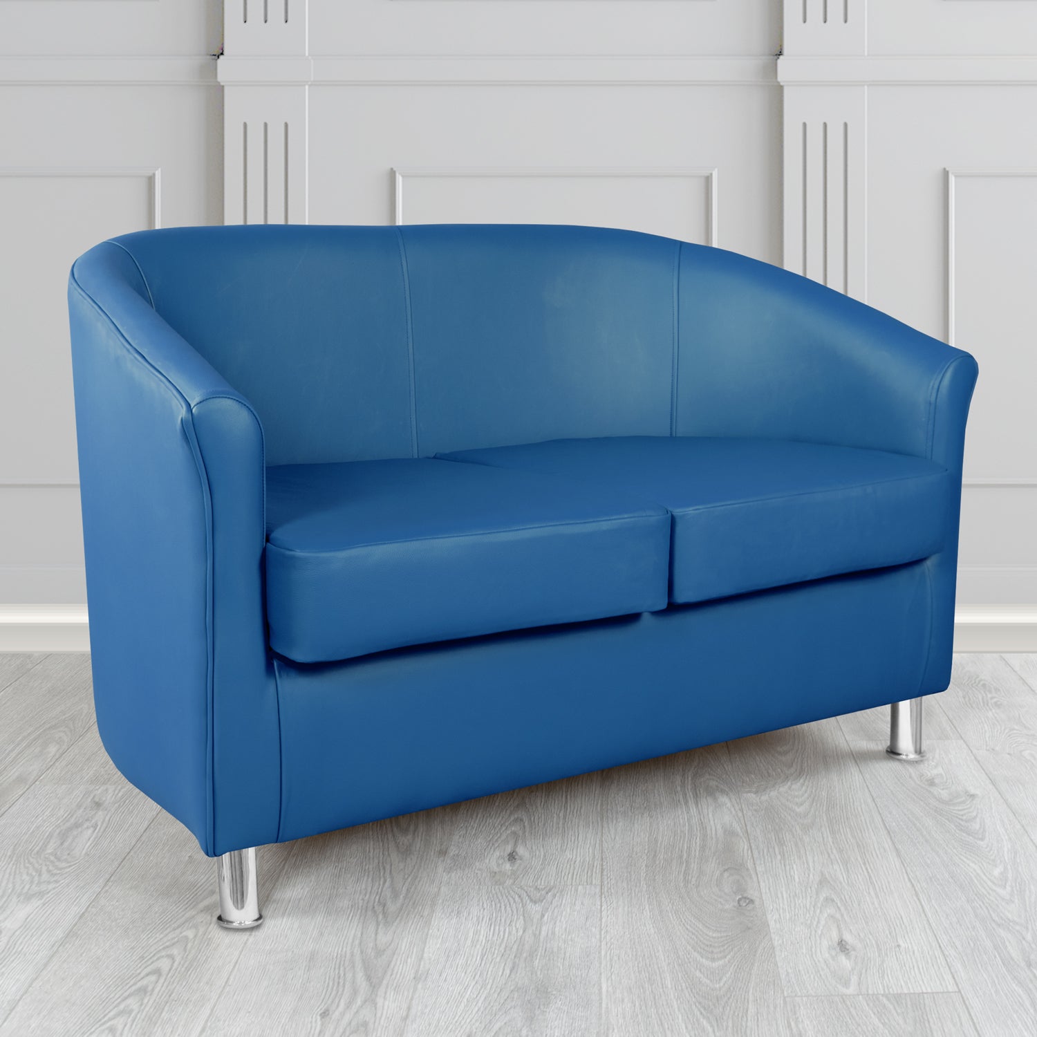 Como 2 Seater Tub Sofa in Memphis Antimicrobial Crib 5 Contract Faux Leather