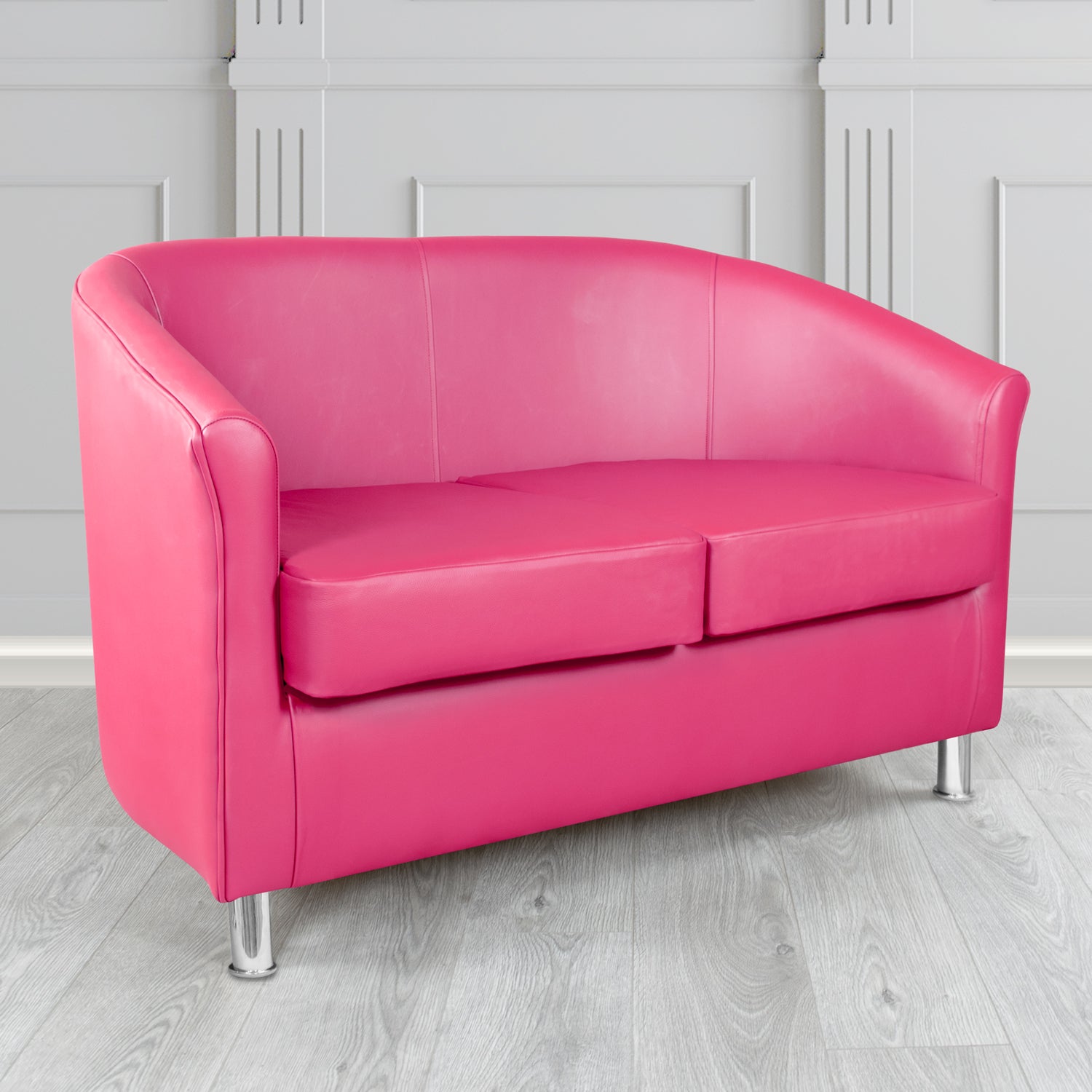 Como 2 Seater Tub Sofa in Memphis Antimicrobial Crib 5 Contract Faux Leather