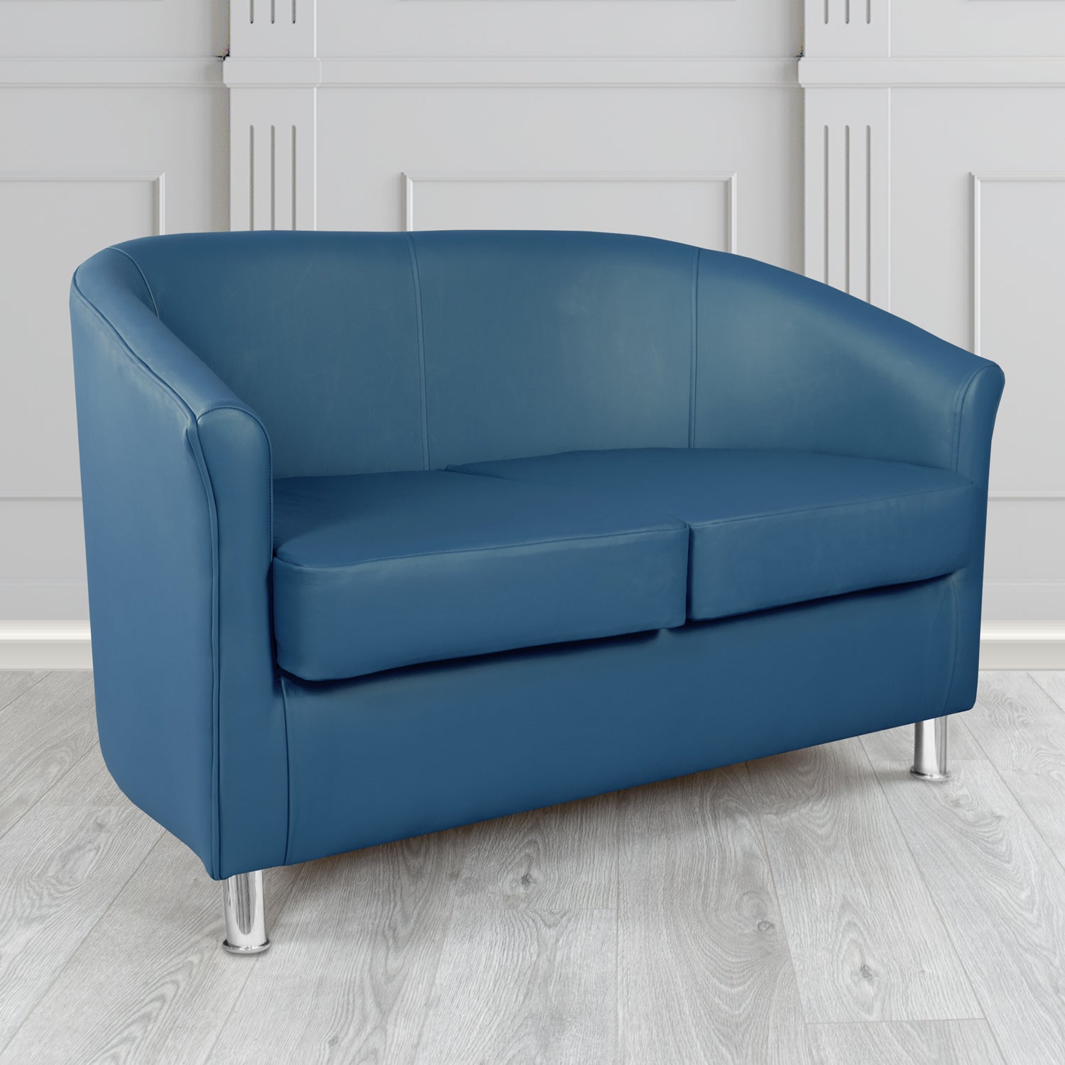 Como 2 Seater Tub Sofa in Memphis Antimicrobial Crib 5 Contract Faux Leather