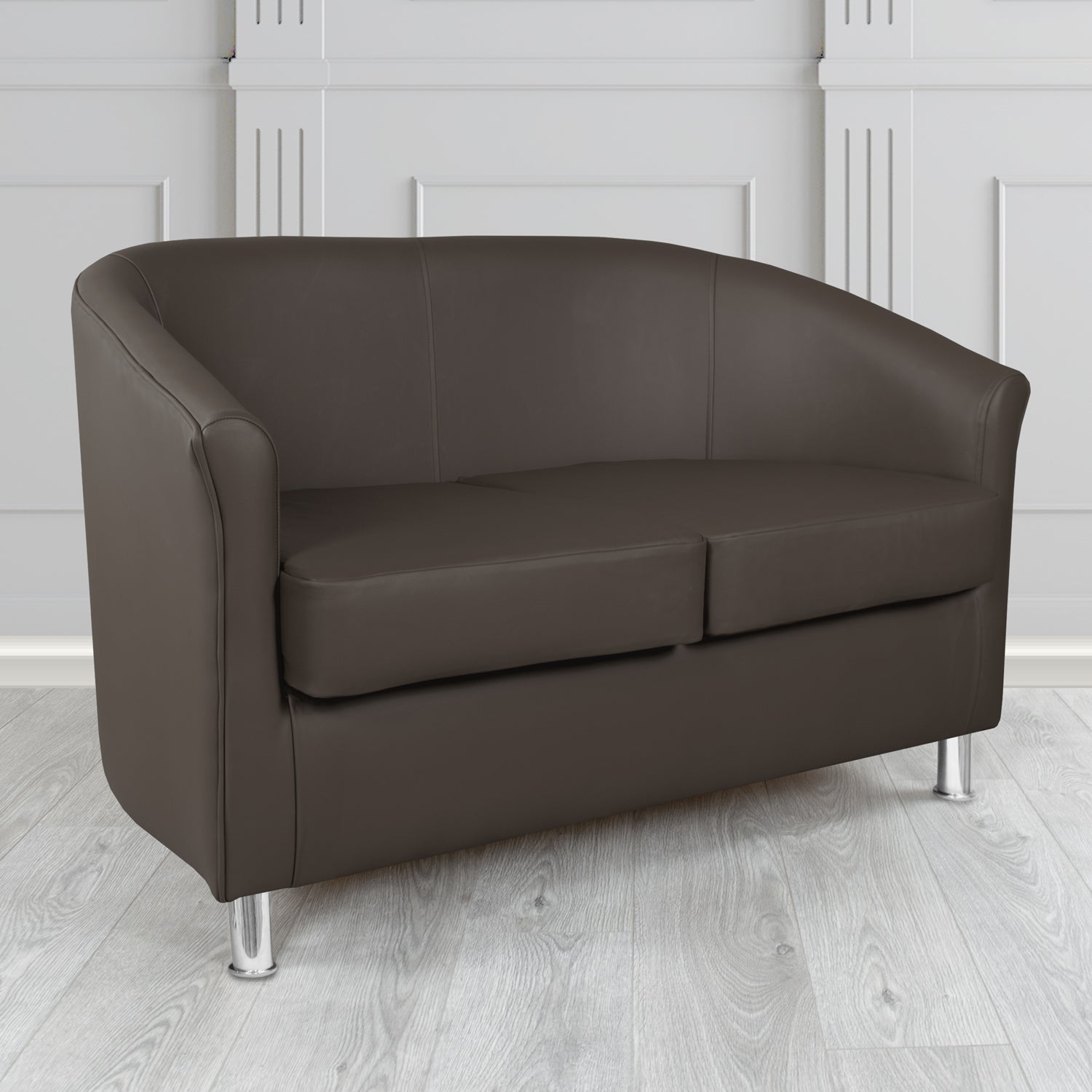 Como 2 Seater Tub Sofa in Memphis Antimicrobial Crib 5 Contract Faux Leather