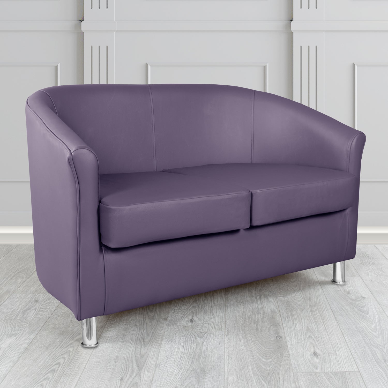 Como 2 Seater Tub Sofa in Memphis Antimicrobial Crib 5 Contract Faux Leather
