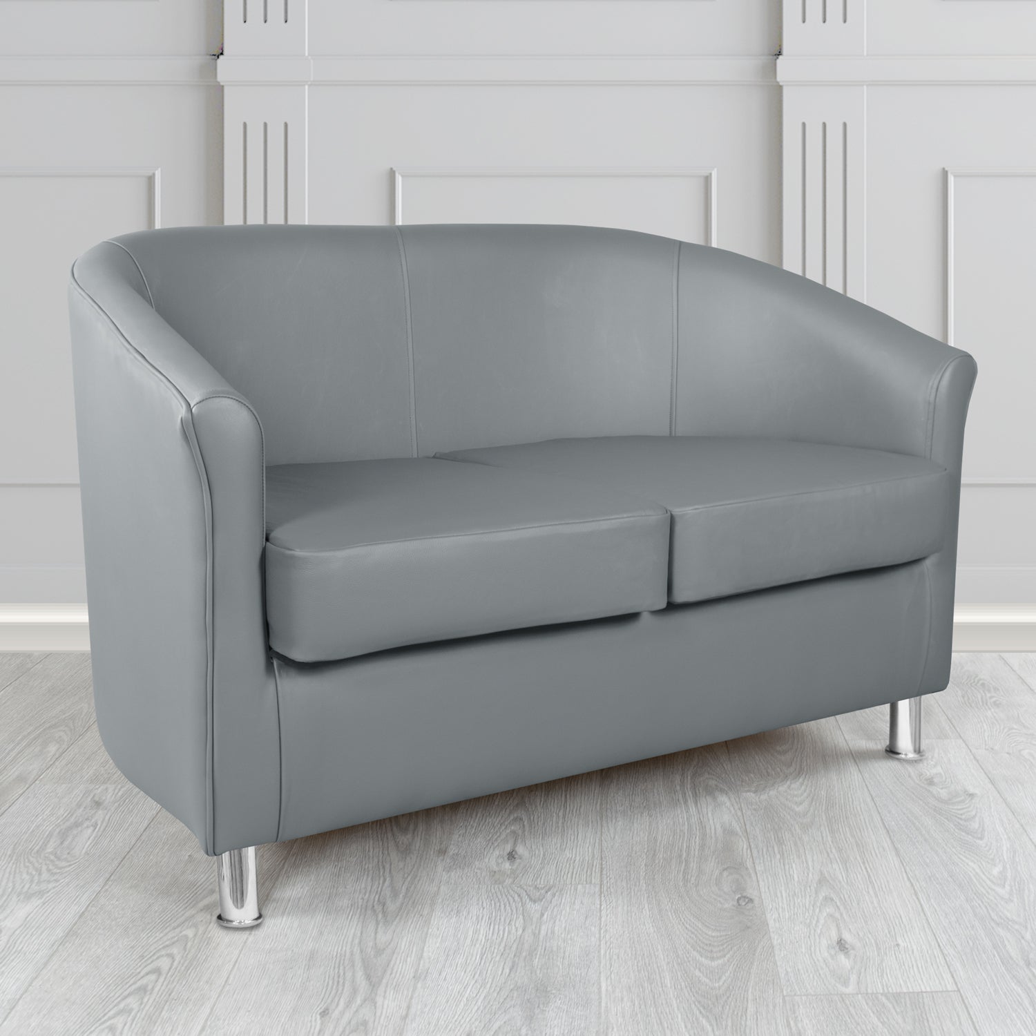 Como 2 Seater Tub Sofa in Memphis Antimicrobial Crib 5 Contract Faux Leather