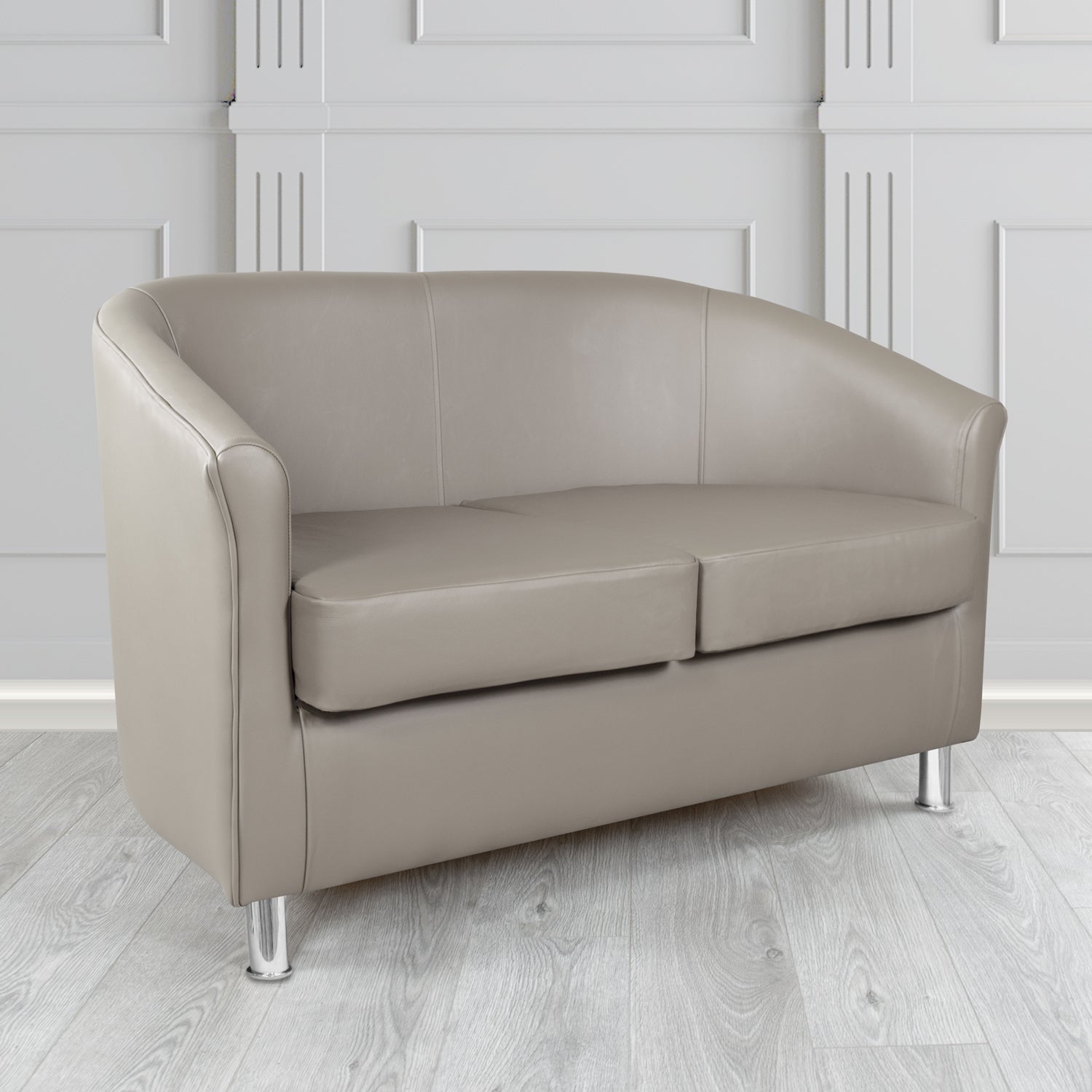 Como 2 Seater Tub Sofa in Vele Essential Crib 5 Genuine Leather