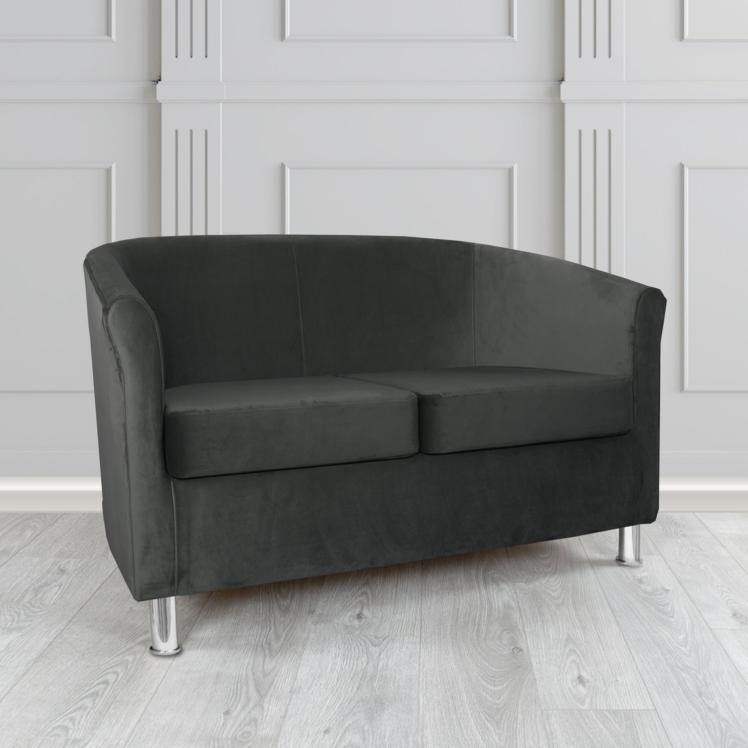 Como 2 Seater Tub Sofa in Warwick Plush Shadow Velvet Fabric