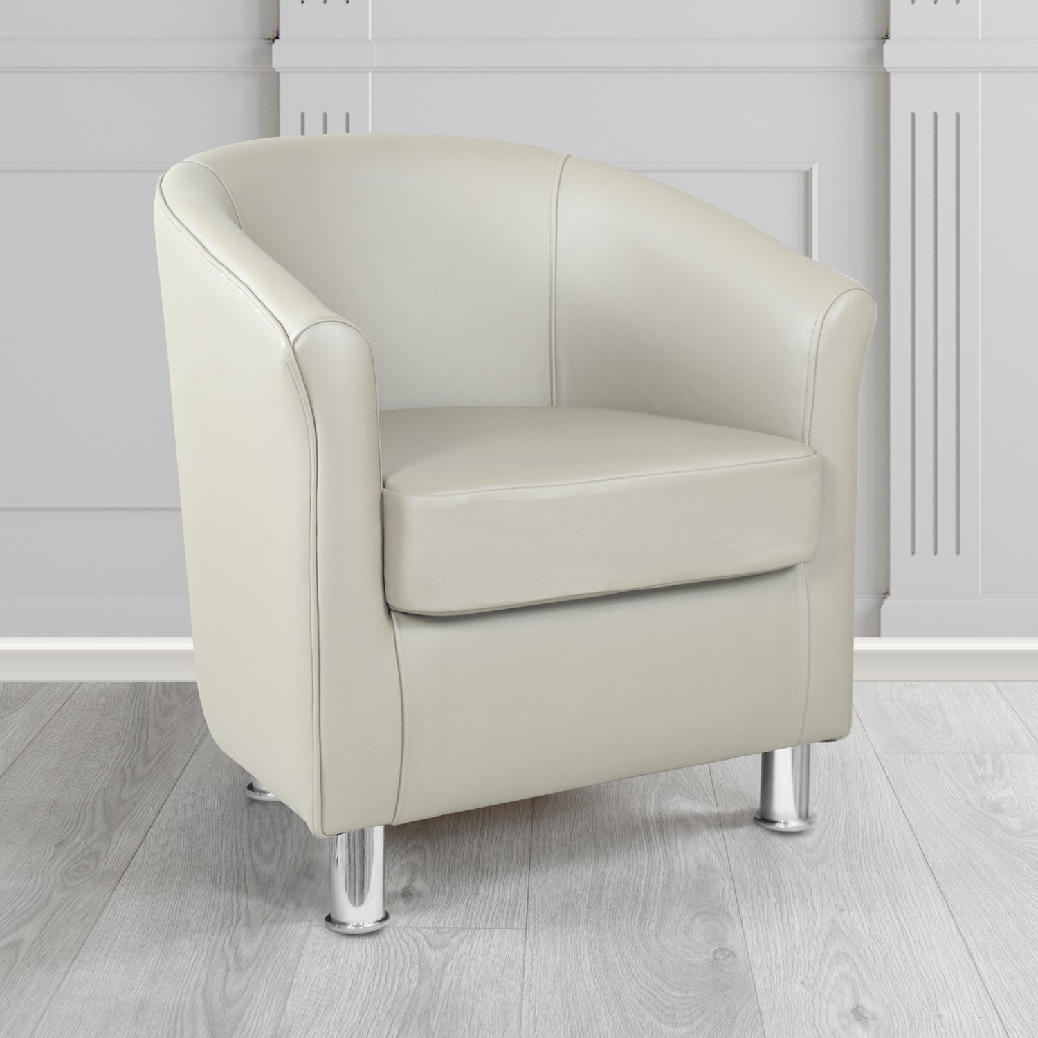 Como Maximo Chalk MAX3386 Antimicrobial Crib 5 Contract Faux Leather Tub Chair