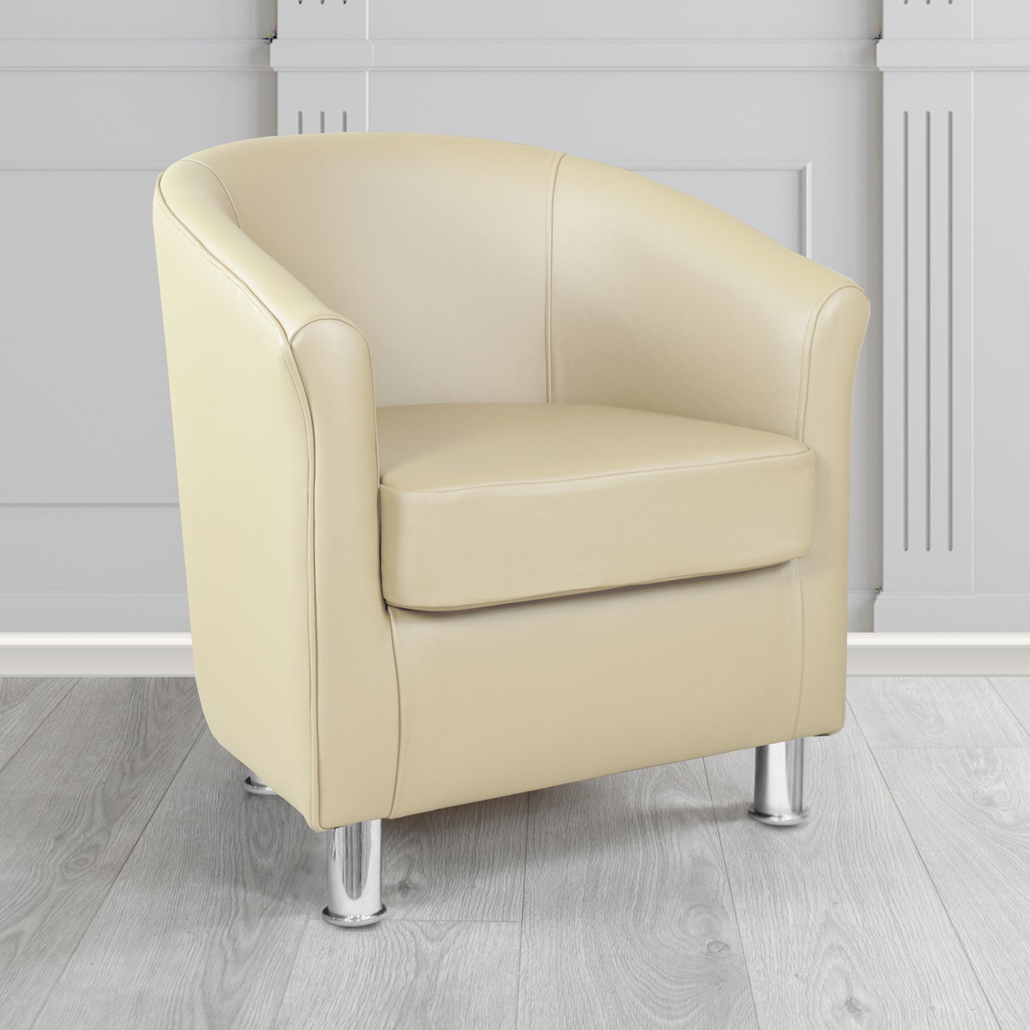 Como Maximo Biscuit MAX3388 Antimicrobial Crib 5 Contract Faux Leather Tub Chair