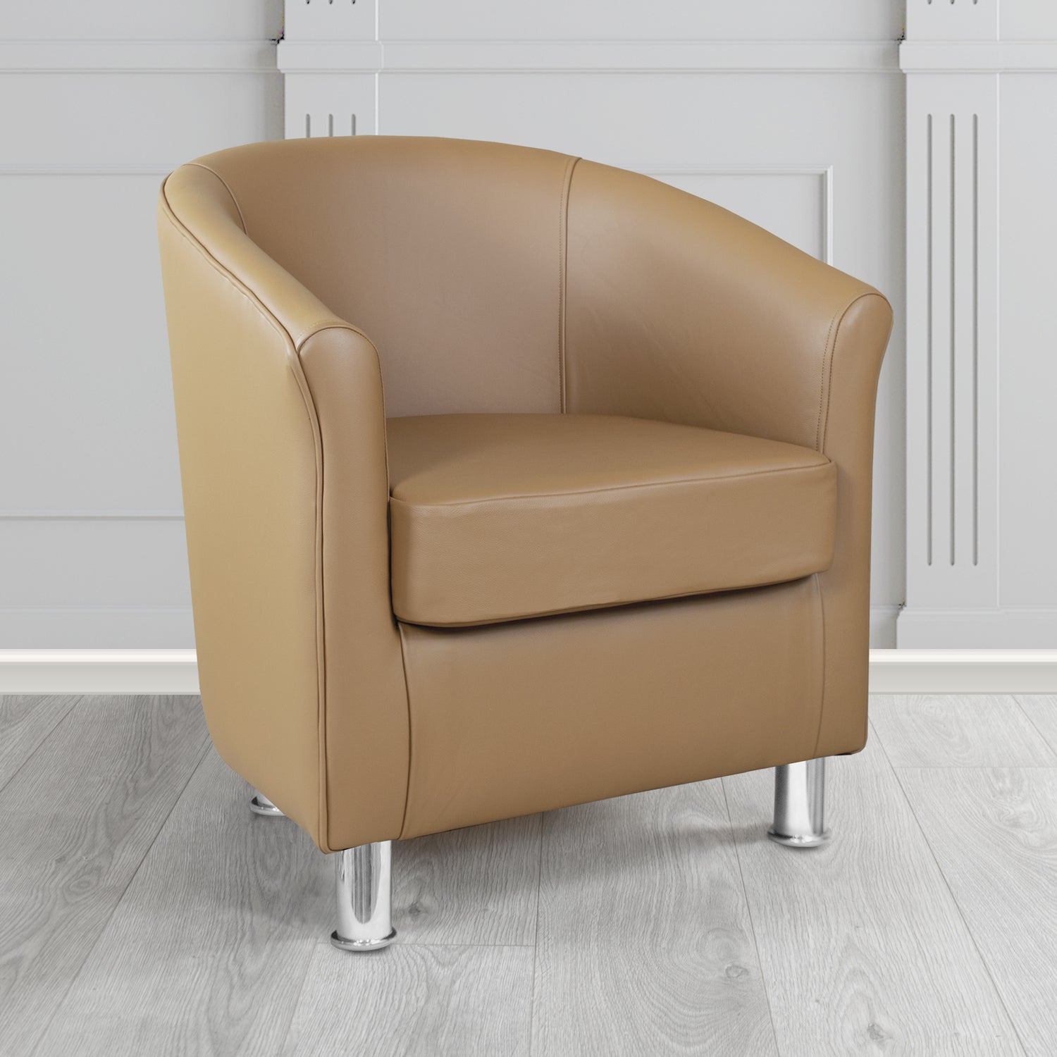 Como Tub Chair in Vele Bettula Crib 5 Genuine Leather