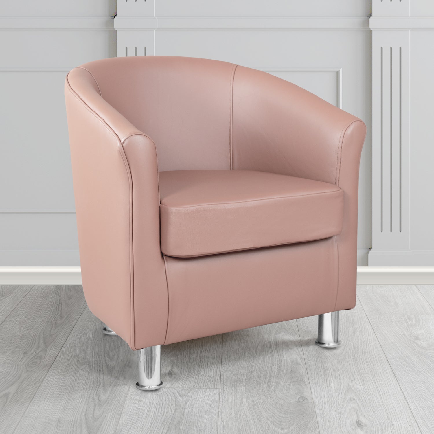 Como Tub Chair in Vele Visage Crib 5 Genuine Leather