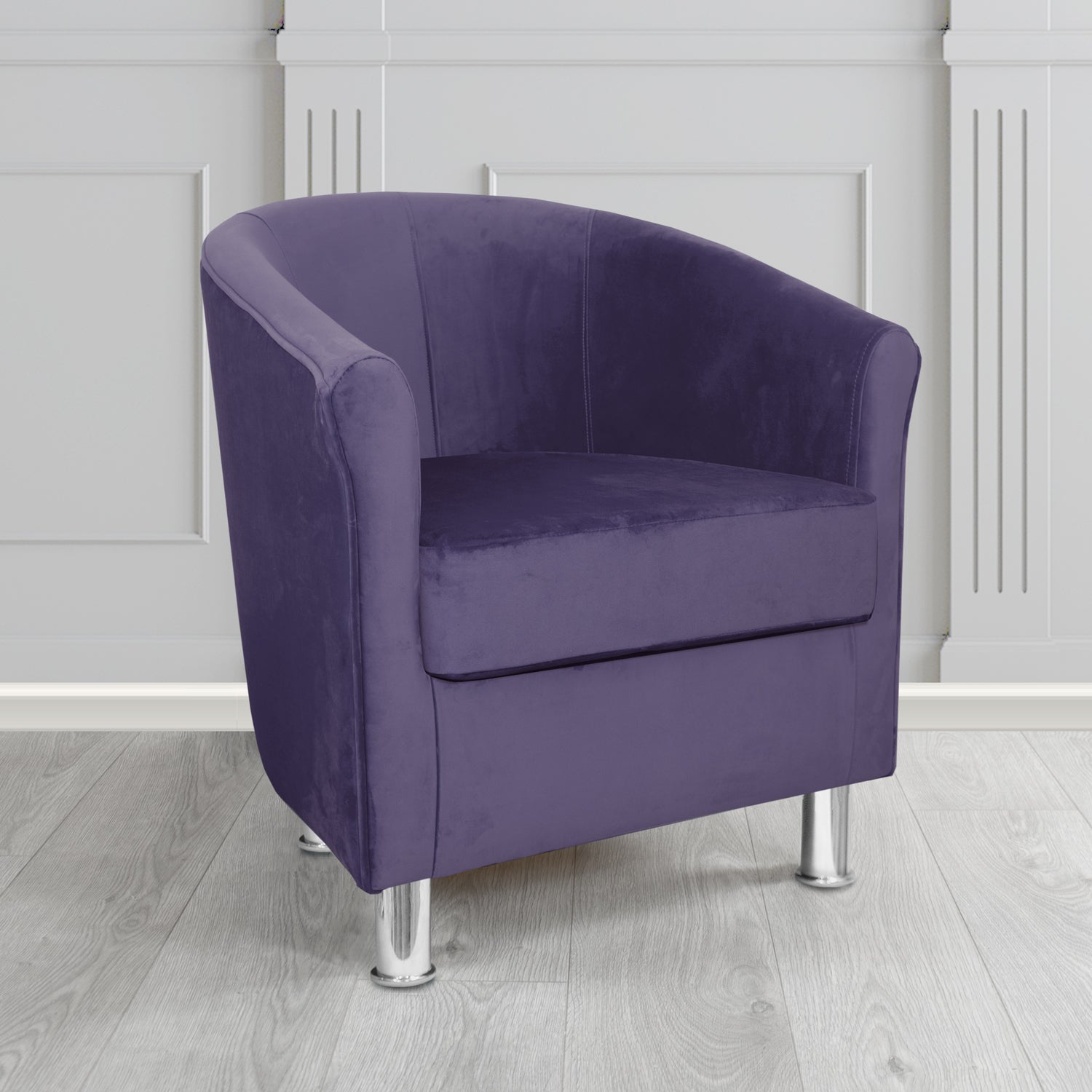 Como Tub Chair in Warwick Plush Velvet Fabric