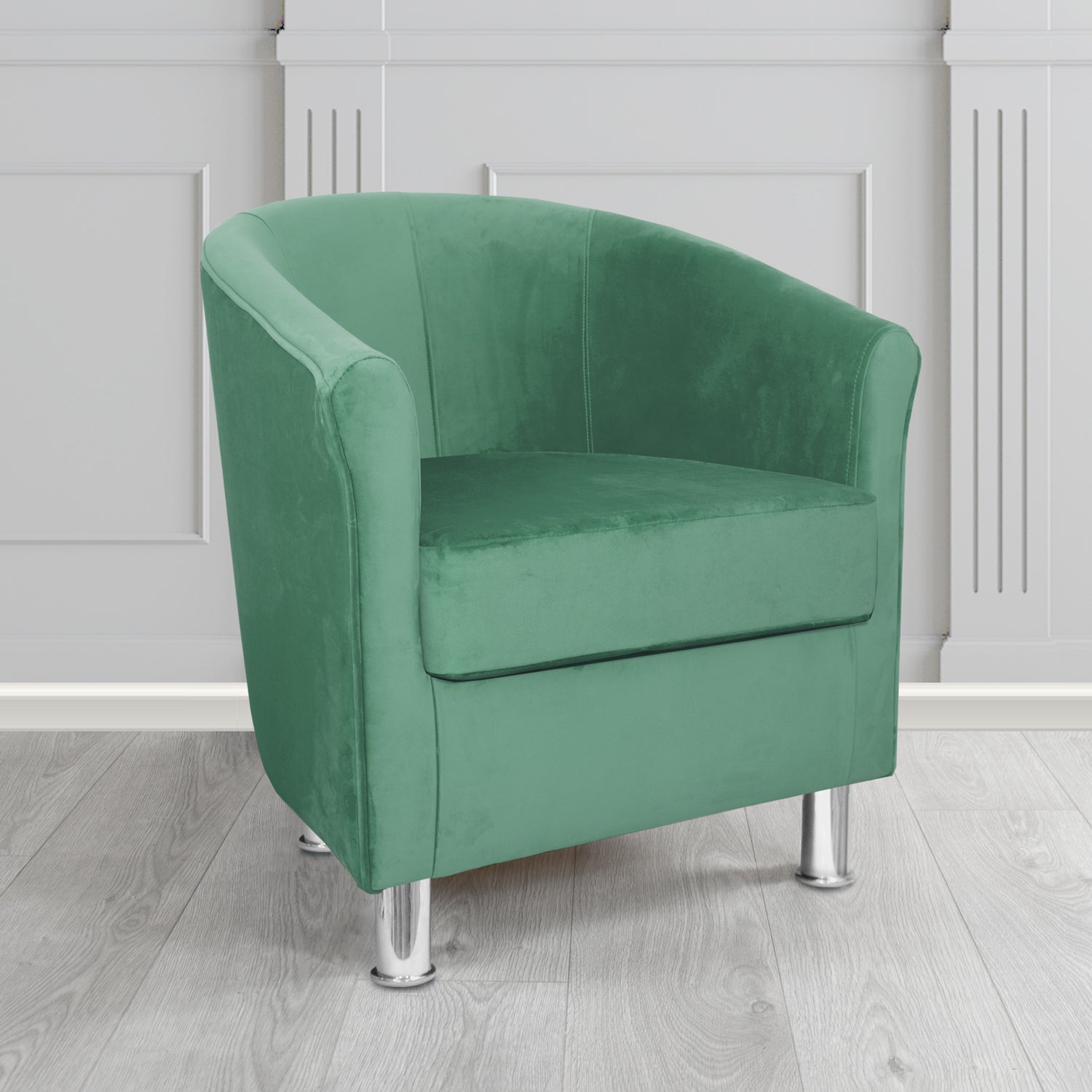 Como Tub Chair in Warwick Plush Velvet Fabric
