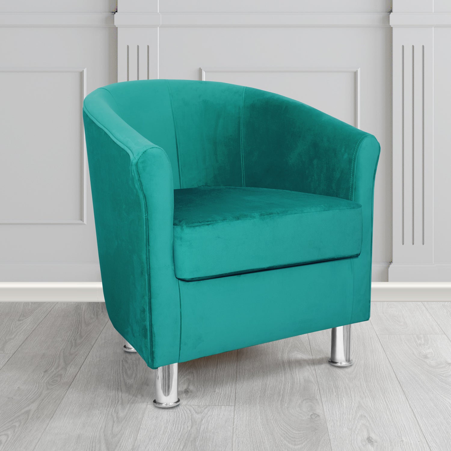 Como Tub Chair in Warwick Plush Velvet Fabric