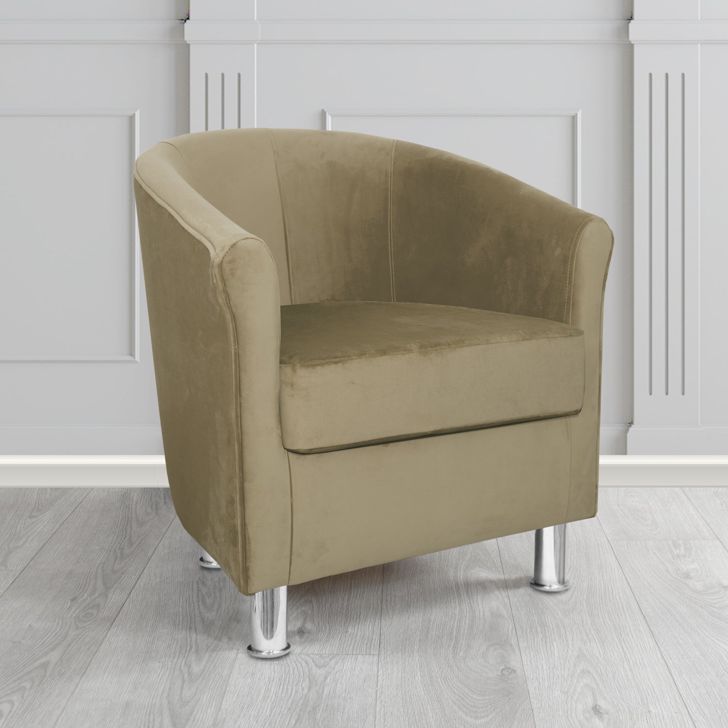 Como Tub Chair in Warwick Plush Velvet Fabric