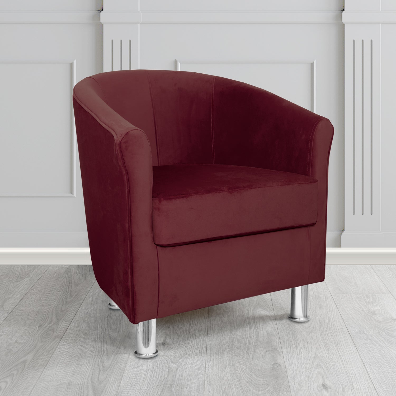 Como Tub Chair in Warwick Plush Velvet Fabric