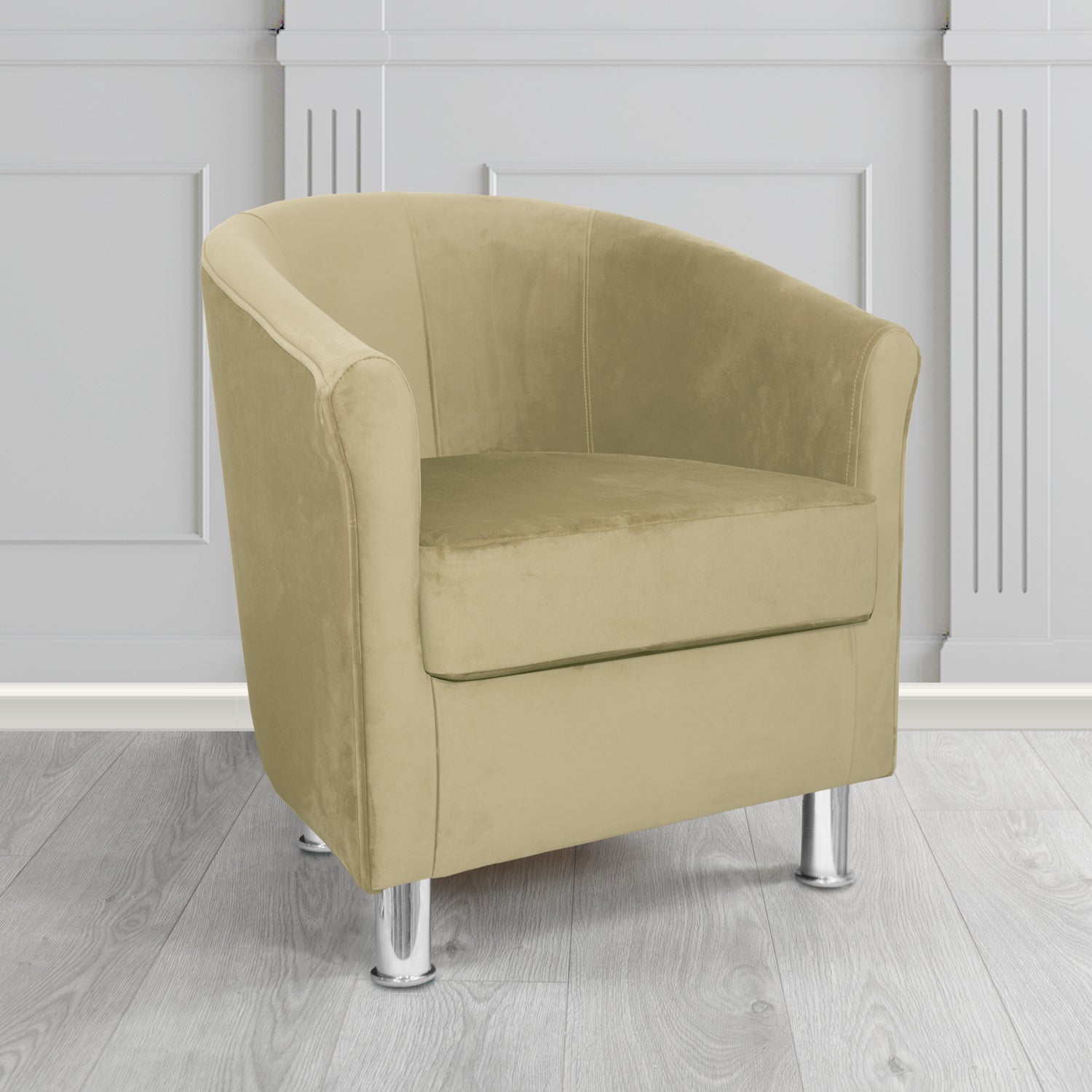 Como Tub Chair in Warwick Plush Velvet Fabric