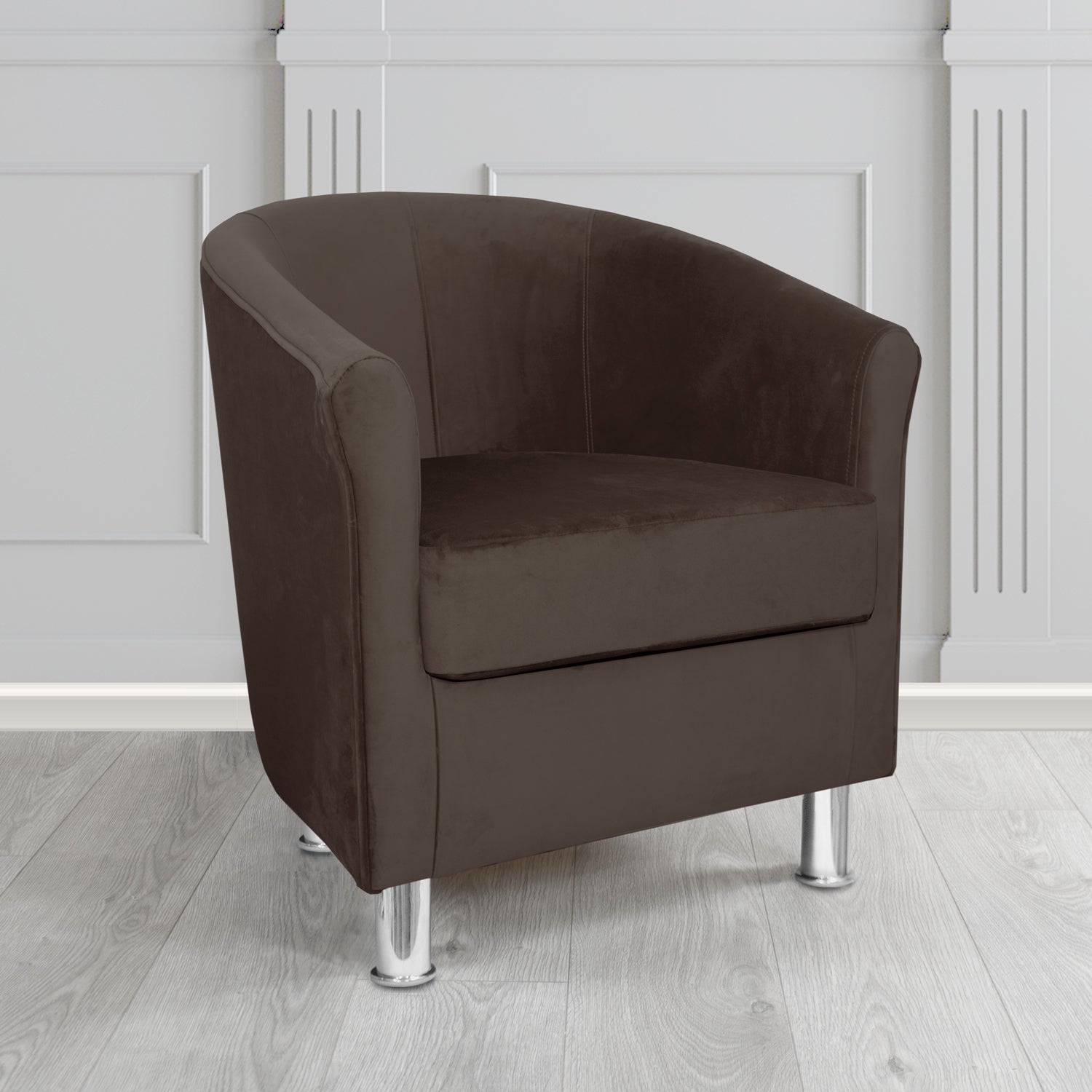 Como Tub Chair in Warwick Plush Velvet Fabric