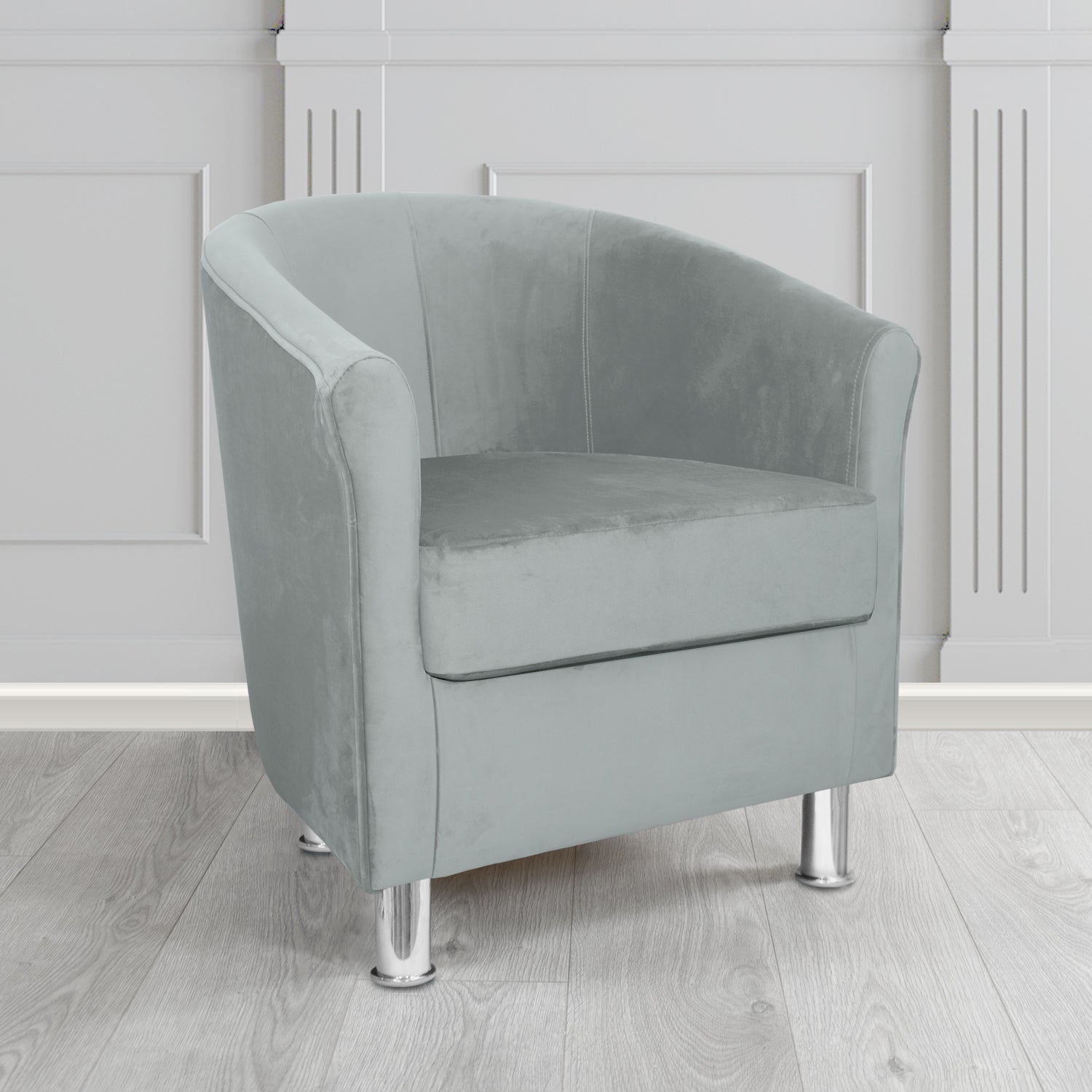 Como Tub Chair in Warwick Plush Cloud Velvet Fabric