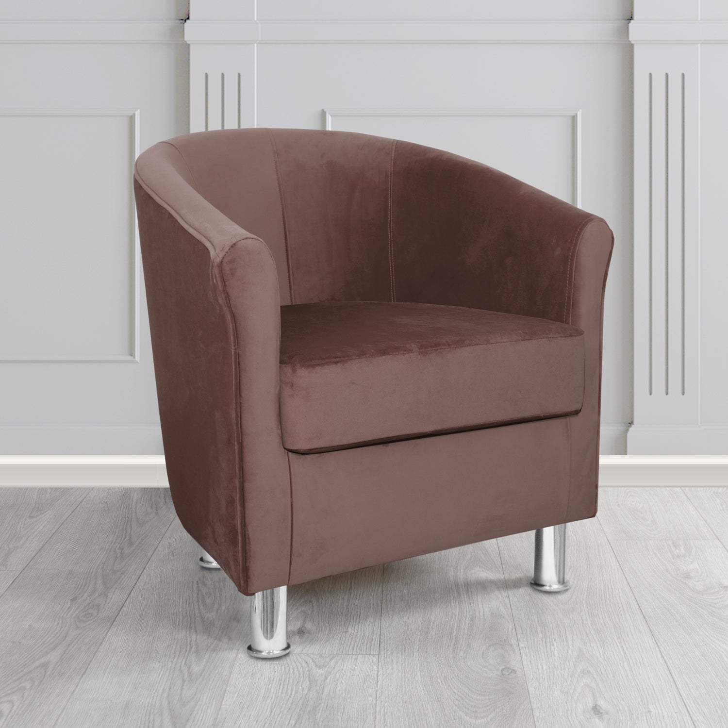 Como Tub Chair in Warwick Plush Velvet Fabric