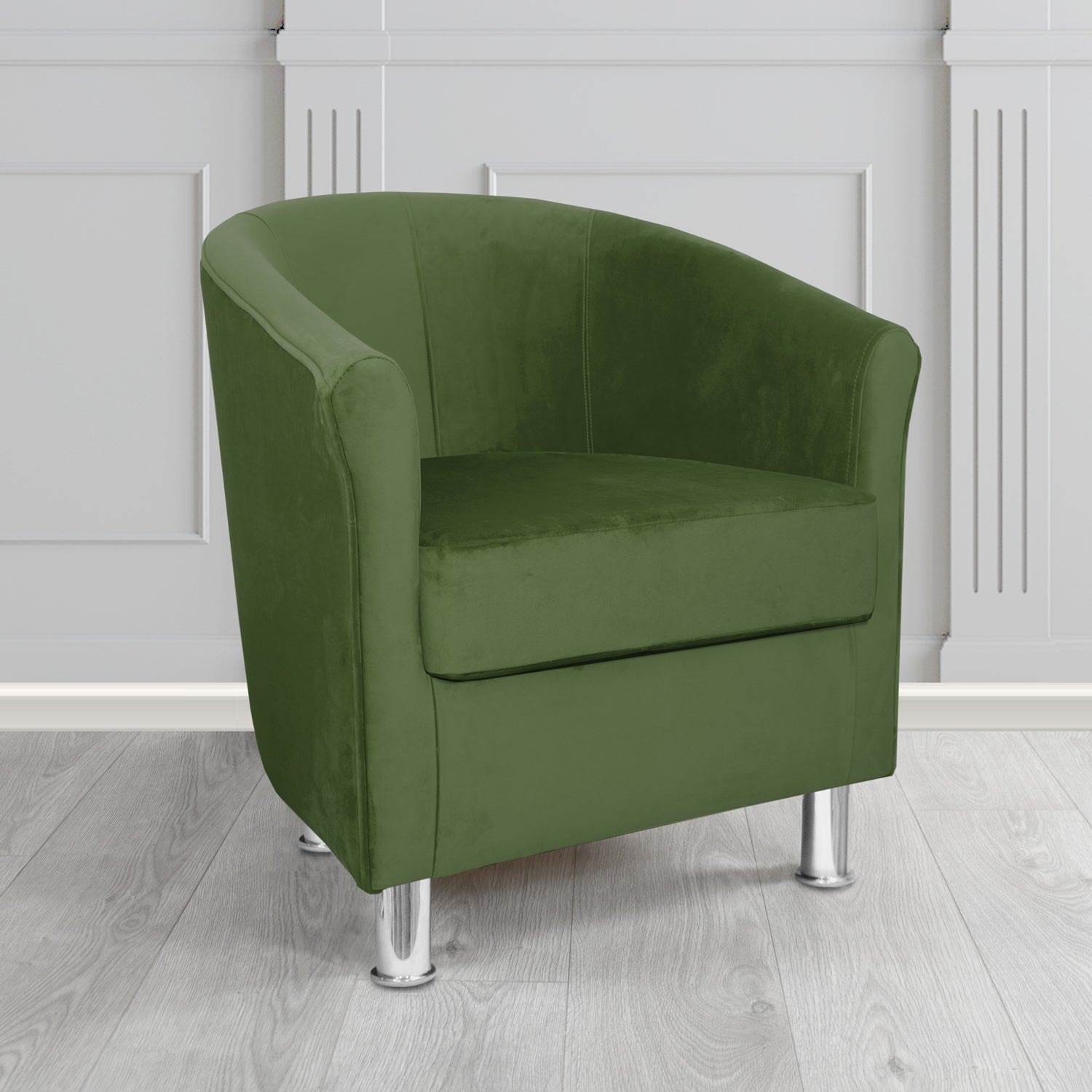 Como Tub Chair in Warwick Plush Velvet Fabric