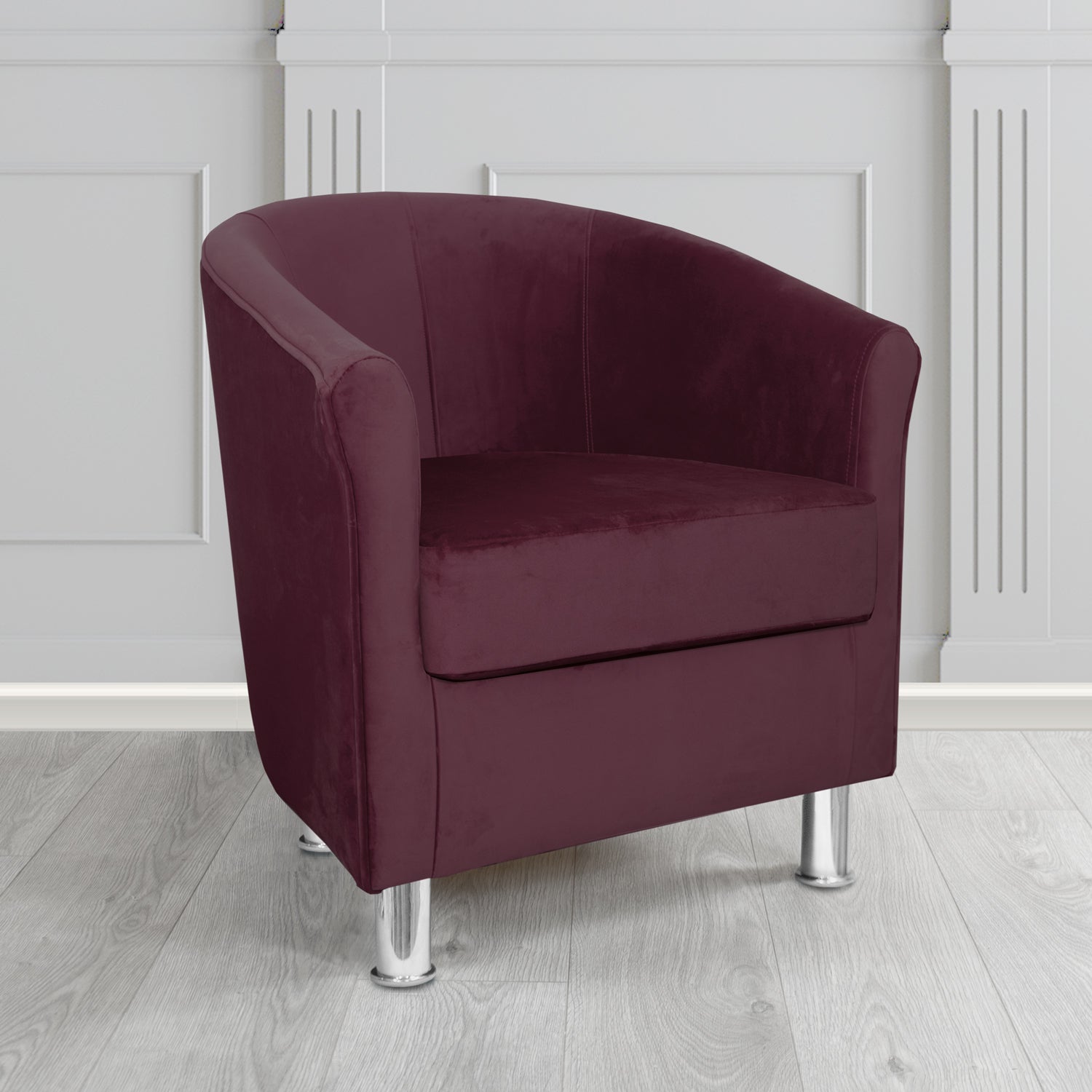 Como Tub Chair in Warwick Plush Velvet Fabric