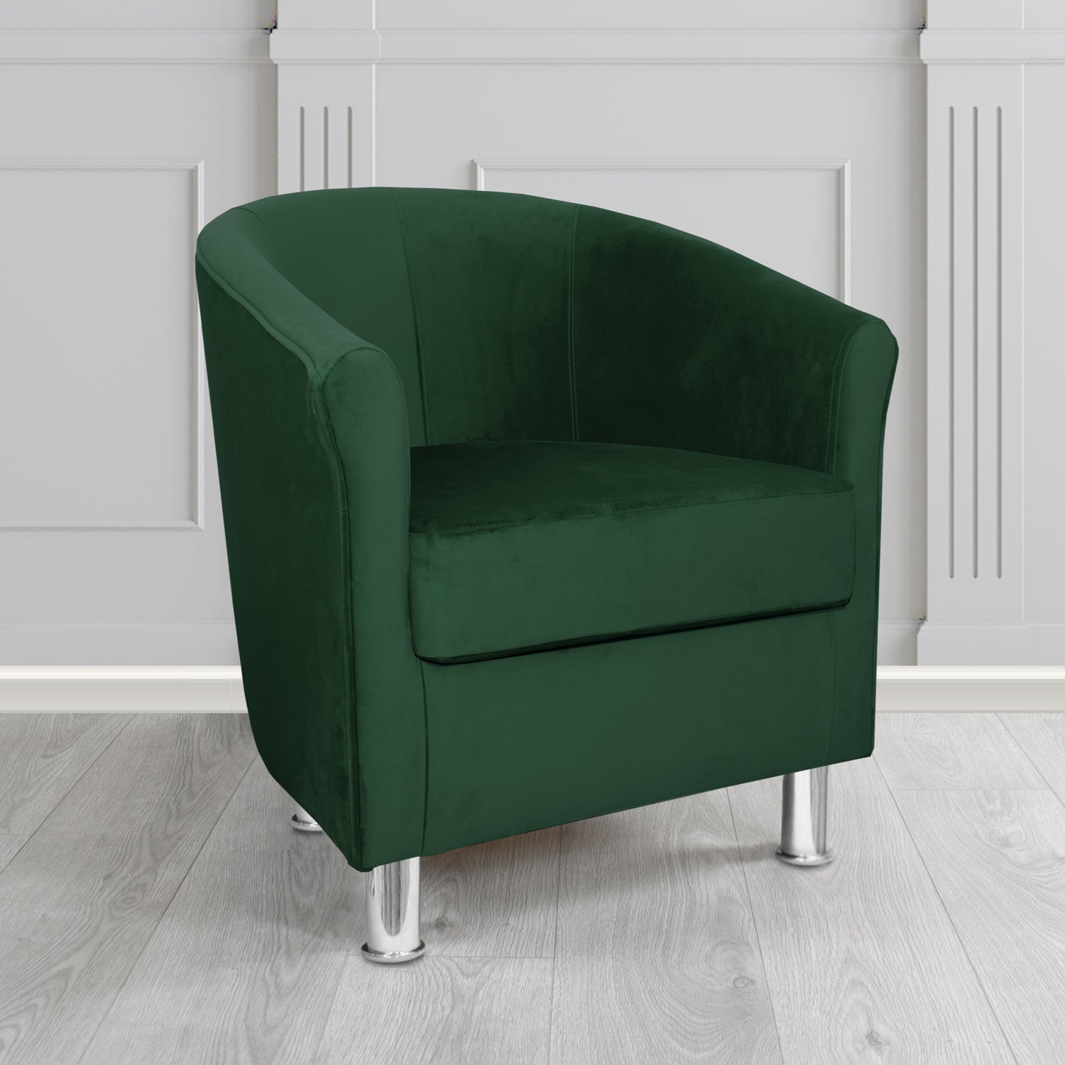 Como Tub Chair in Warwick Plush Velvet Fabric