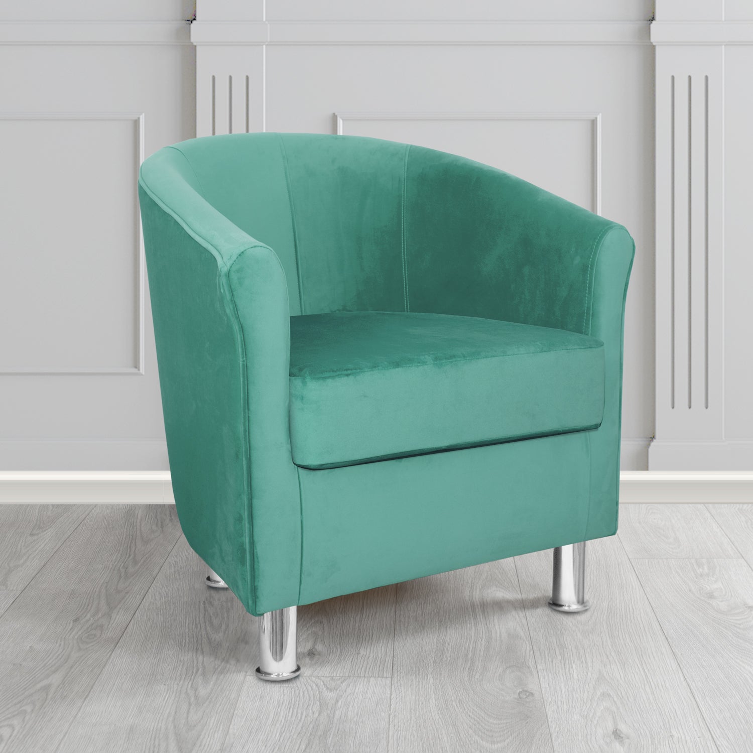 Como Tub Chair in Warwick Plush Velvet Fabric