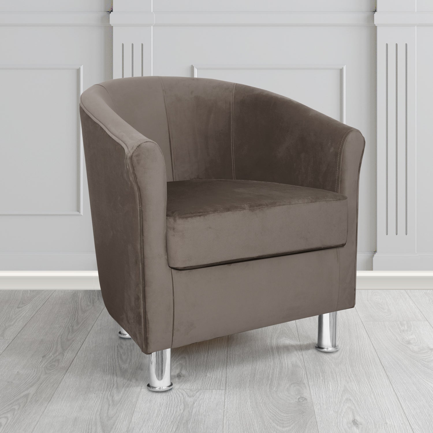 Como Tub Chair in Warwick Plush Velvet Fabric