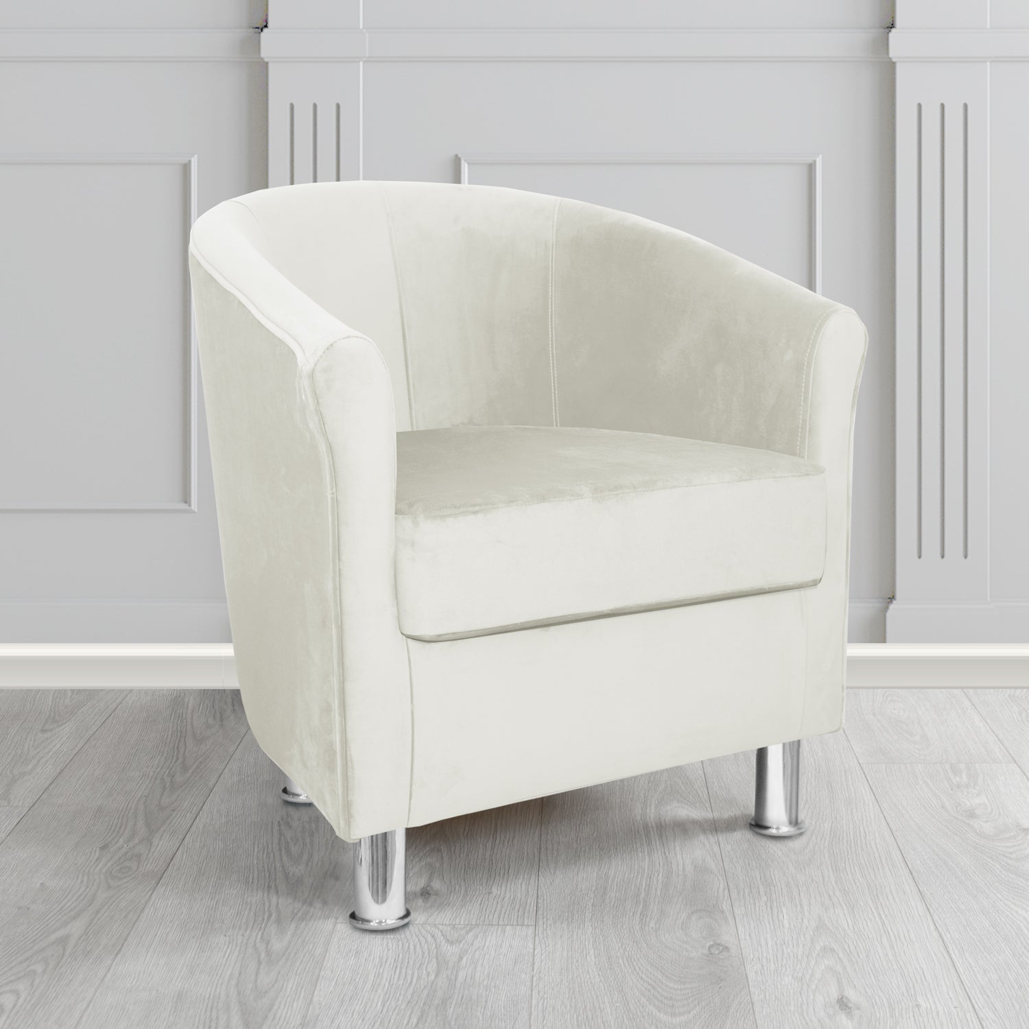 Como Tub Chair in Warwick Plush Optic Velvet Fabric