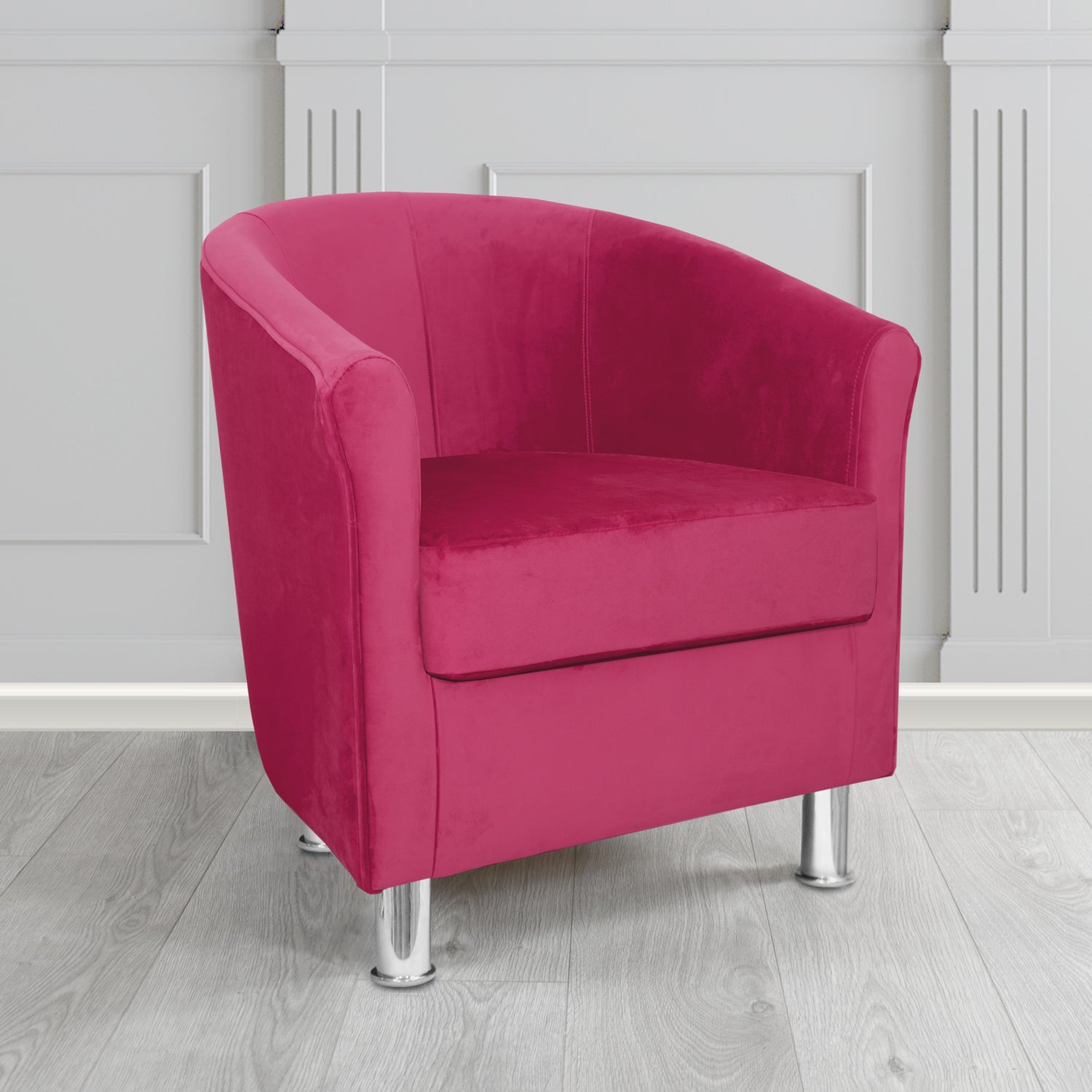 Como Tub Chair in Warwick Plush Peony Velvet Fabric