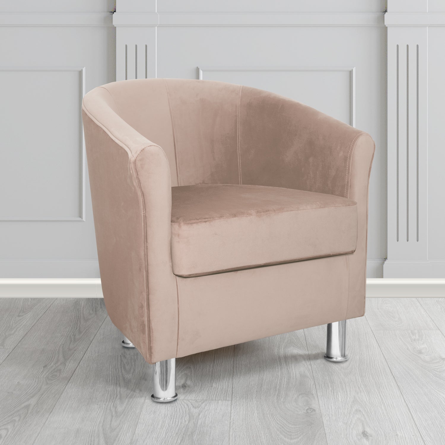 Como Tub Chair in Warwick Plush Velvet Fabric