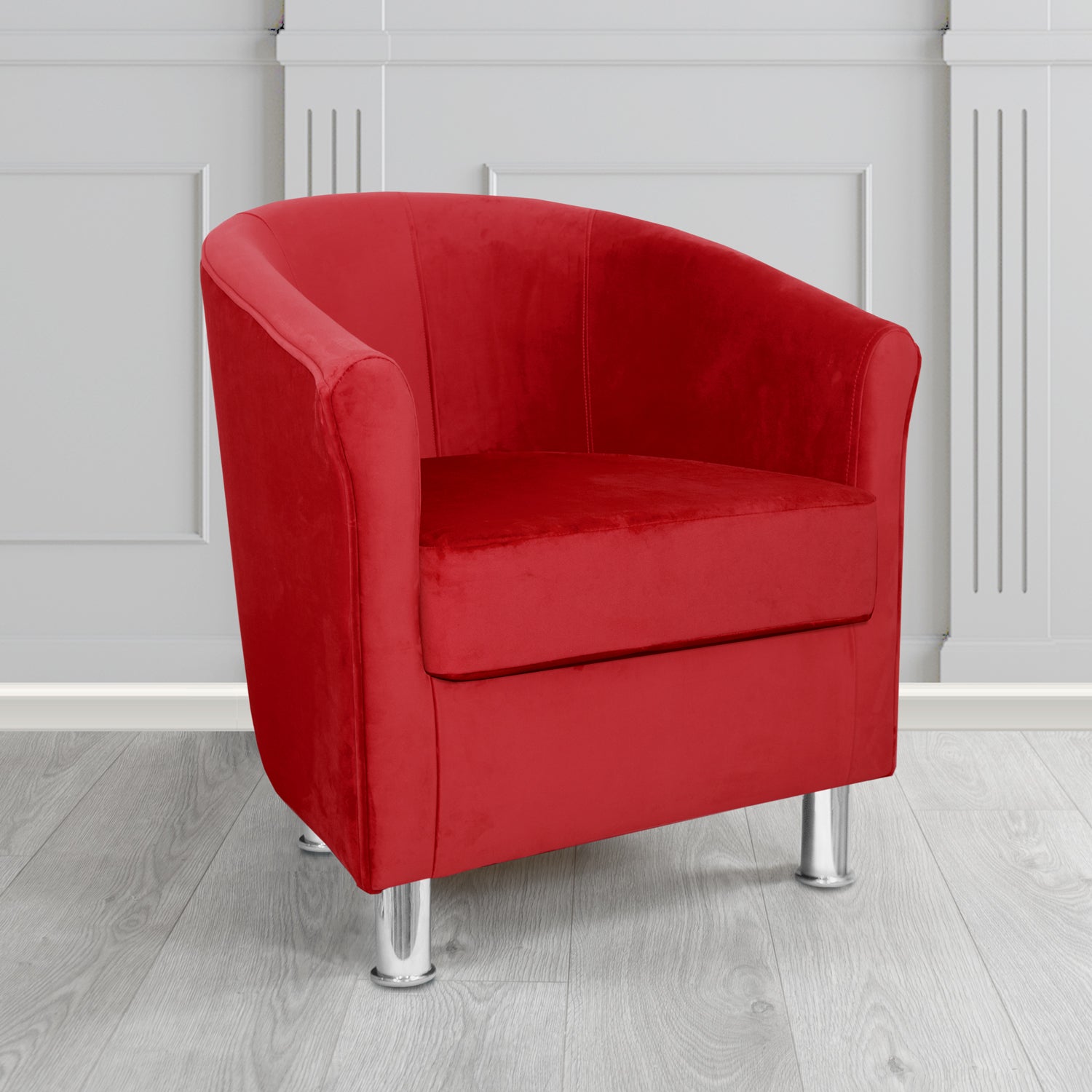 Como Tub Chair in Warwick Plush Velvet Fabric