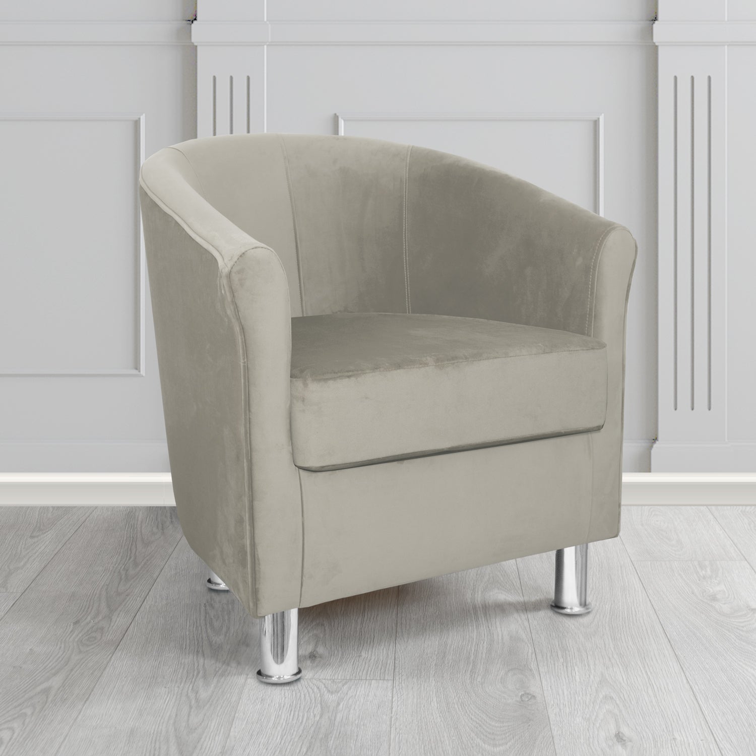 Como Tub Chair in Warwick Plush Velvet Fabric