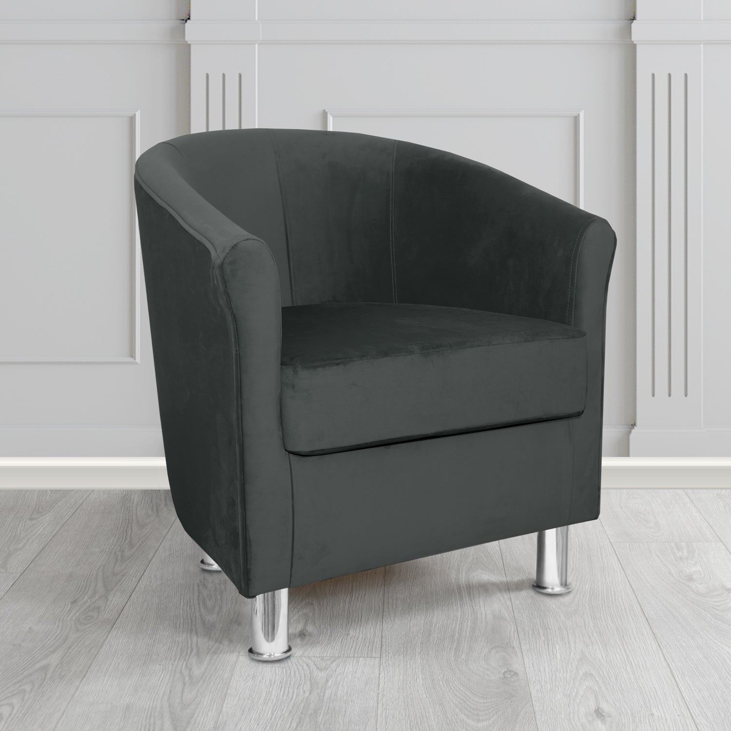 Como Tub Chair in Warwick Plush Shadow Velvet Fabric