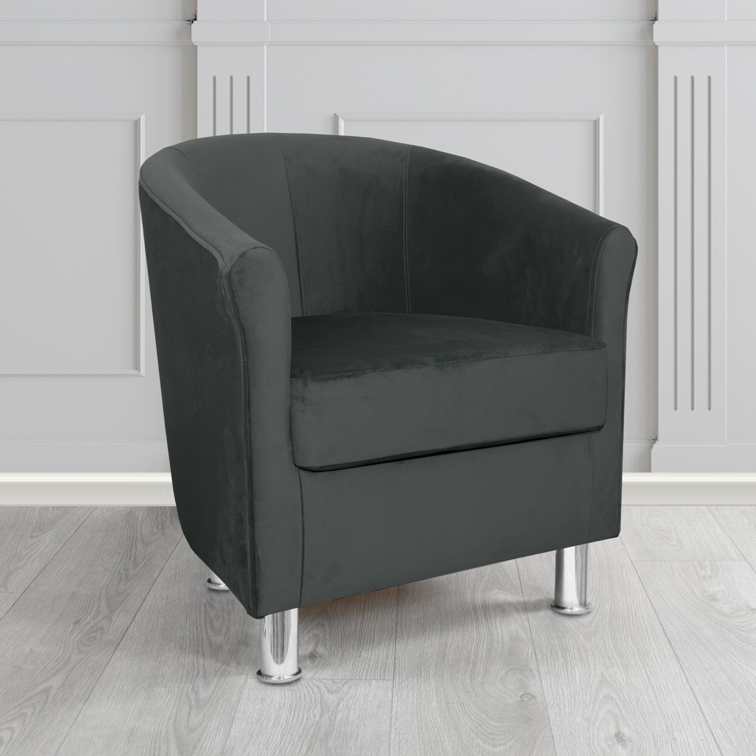 Como Tub Chair in Warwick Plush Velvet Fabric