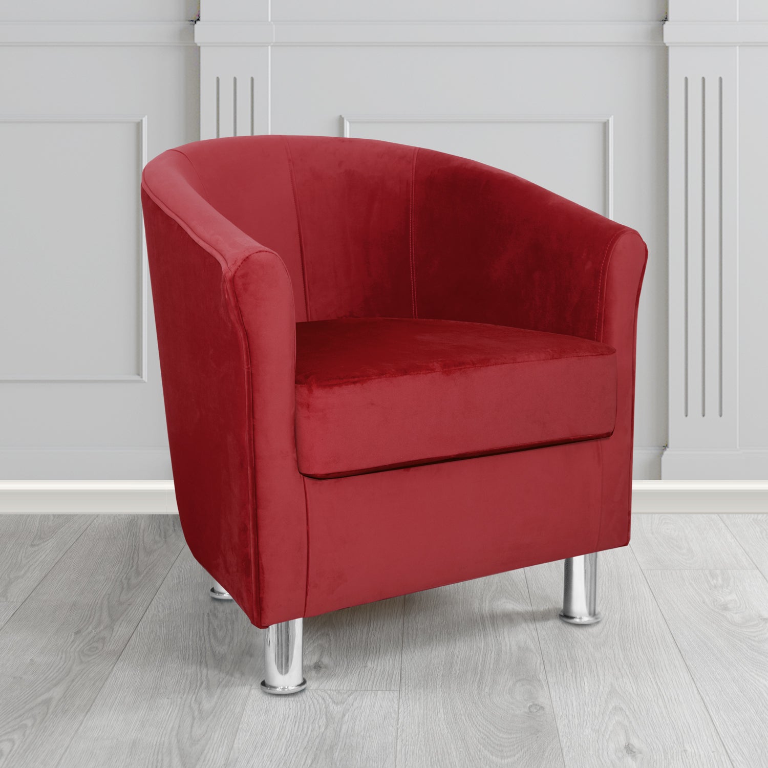 Como Tub Chair in Warwick Plush Velvet Fabric