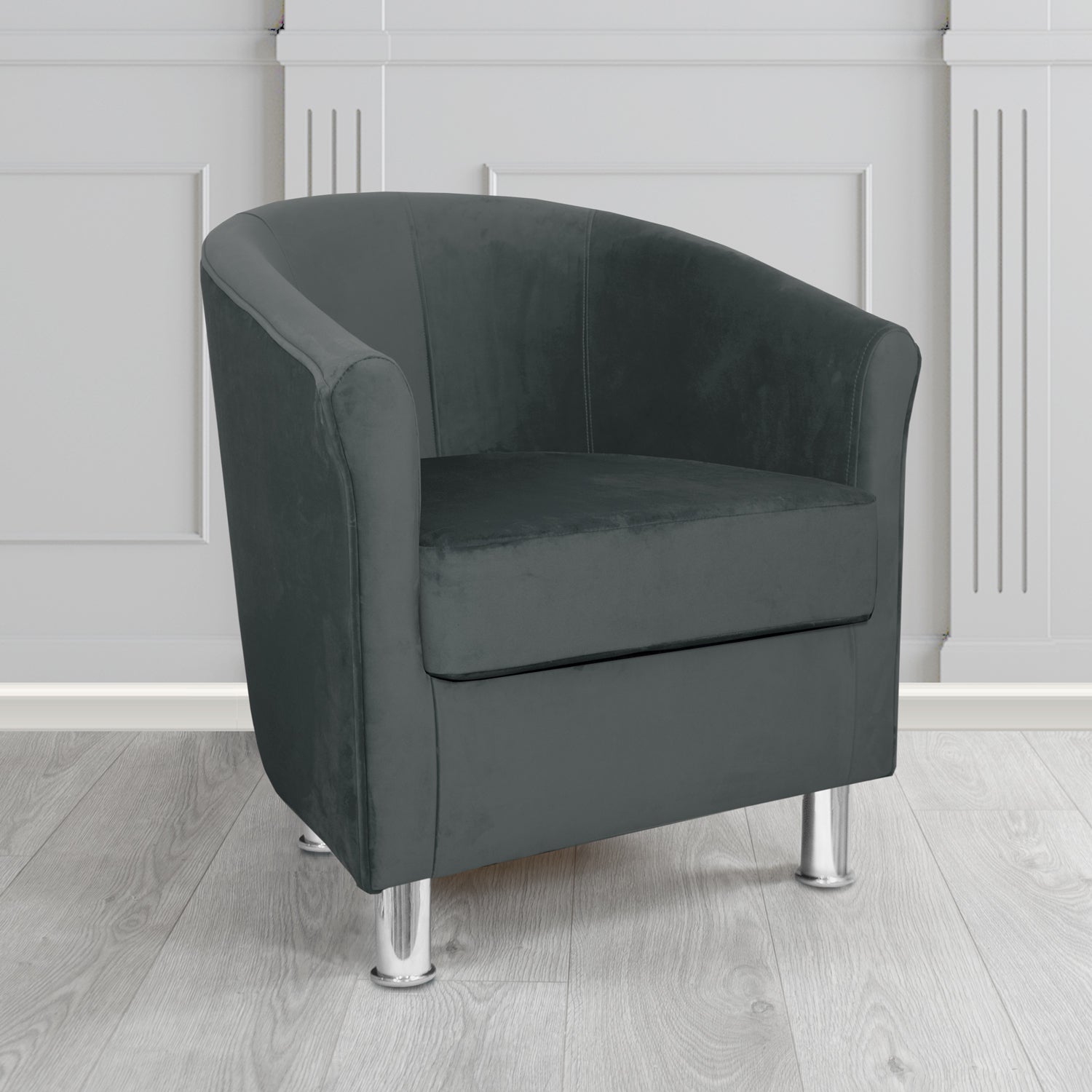 Como Tub Chair in Warwick Plush Velvet Fabric