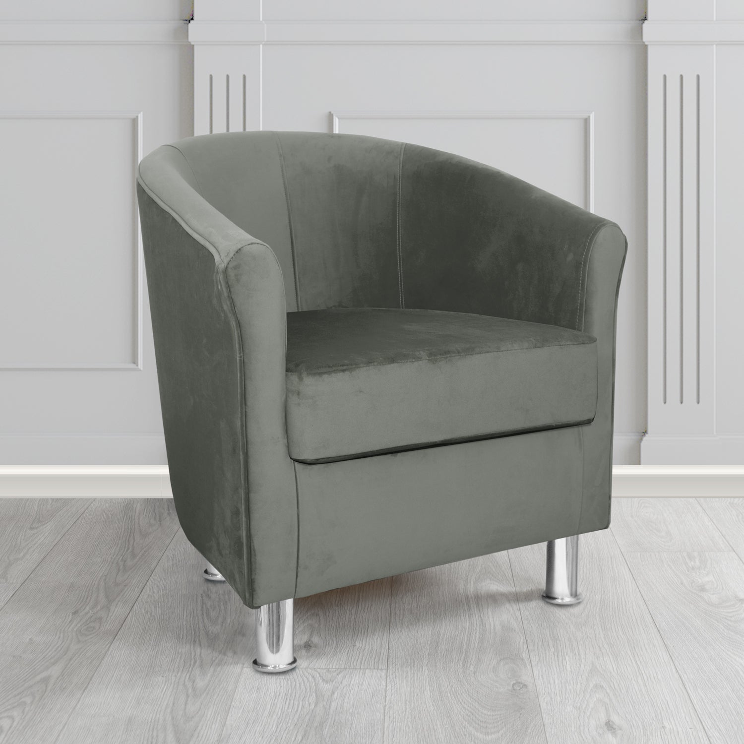 Como Tub Chair in Warwick Plush Velvet Fabric