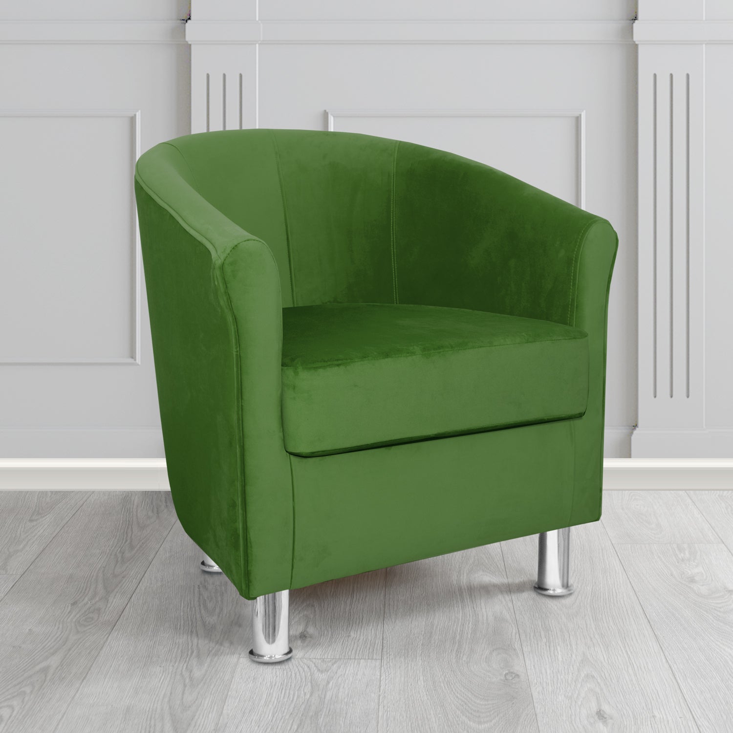 Como Tub Chair in Warwick Plush Vine Velvet Fabric