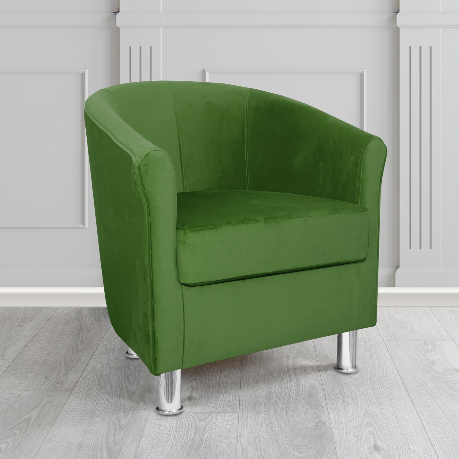 Como Tub Chair in Warwick Plush Velvet Fabric