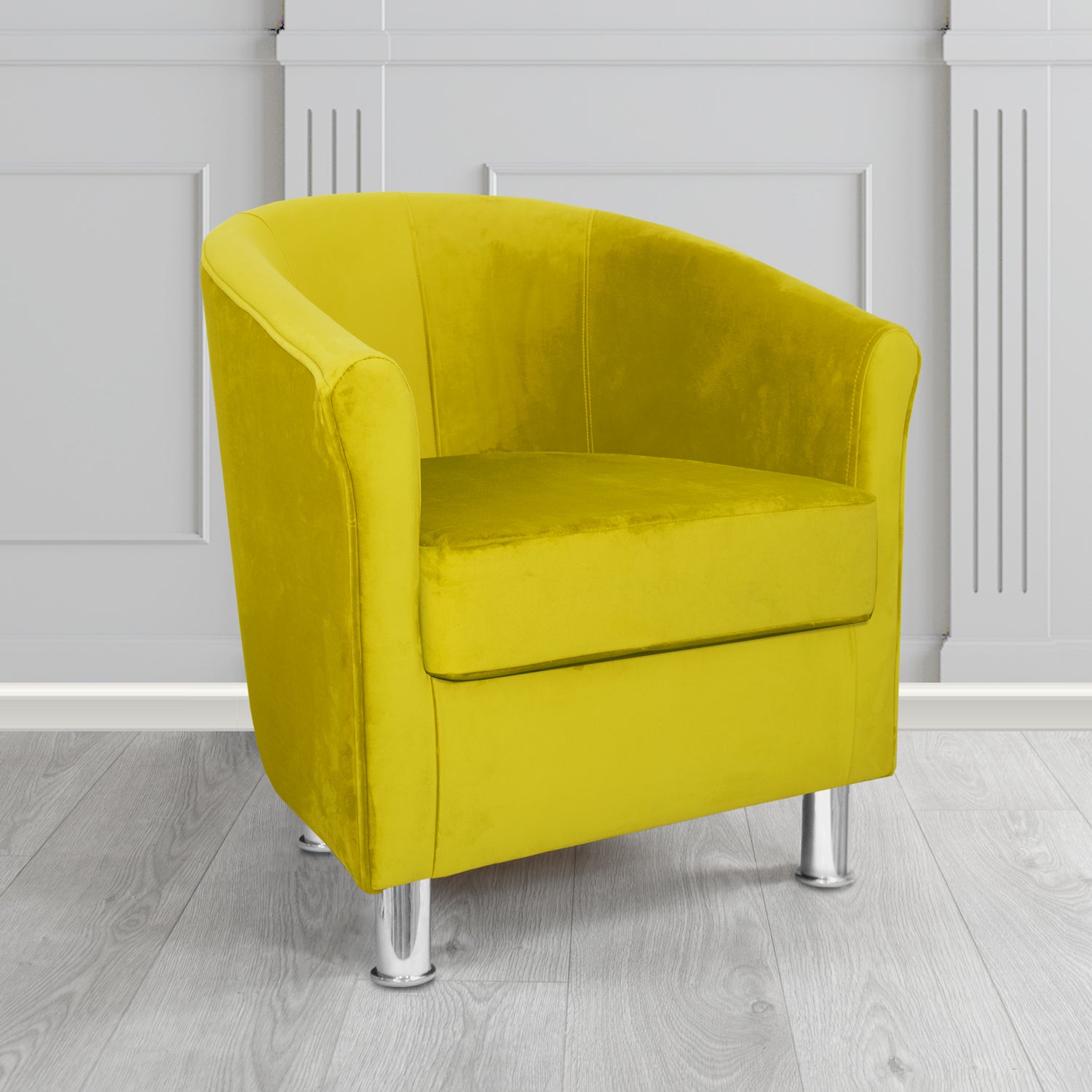Como Tub Chair in Warwick Plush Zest Velvet Fabric