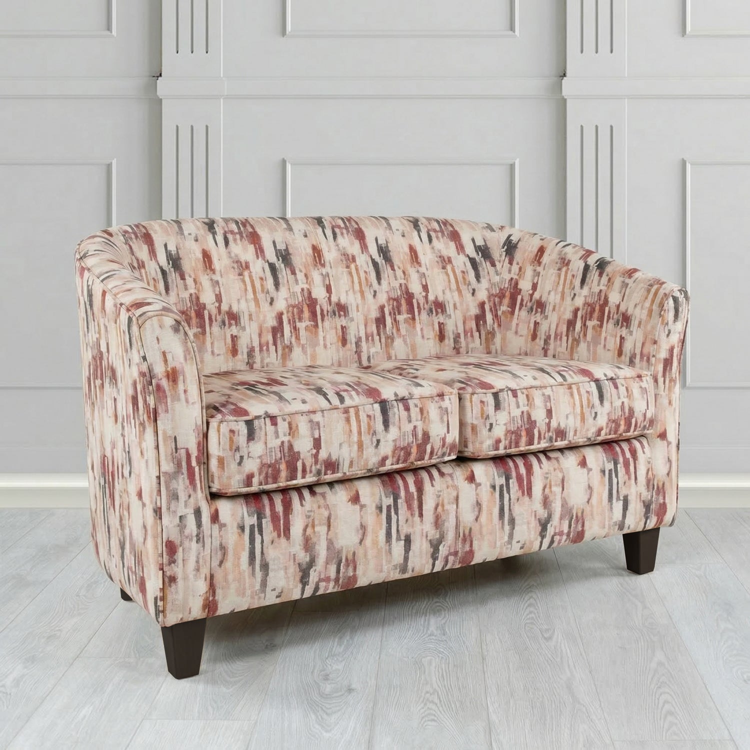 Devon 2 Seater Tub Sofa in Fryett's Aura Abstract Pattern Fabric