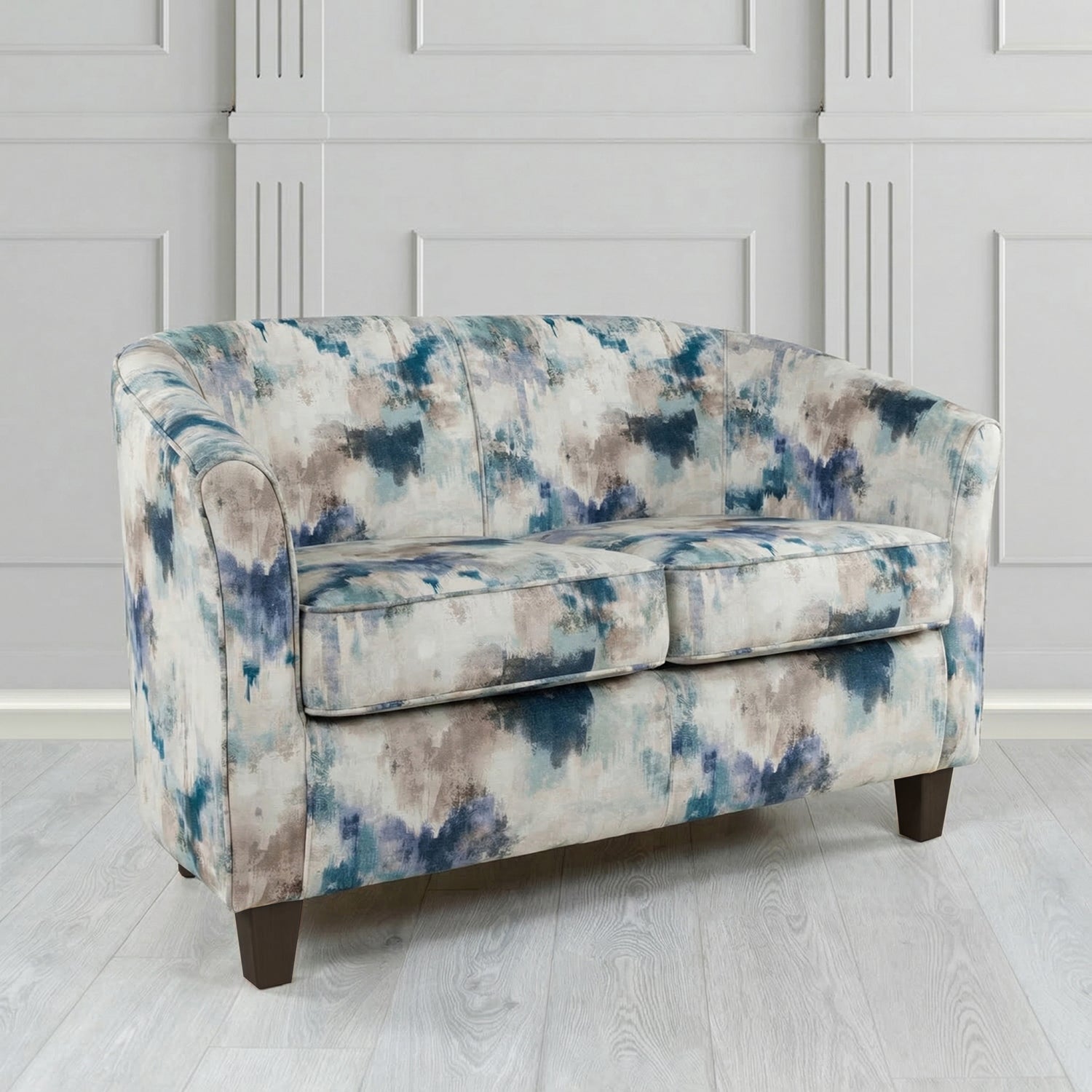 Devon 2 Seater Tub Sofa in Fryett's Kala Abstract Fabric