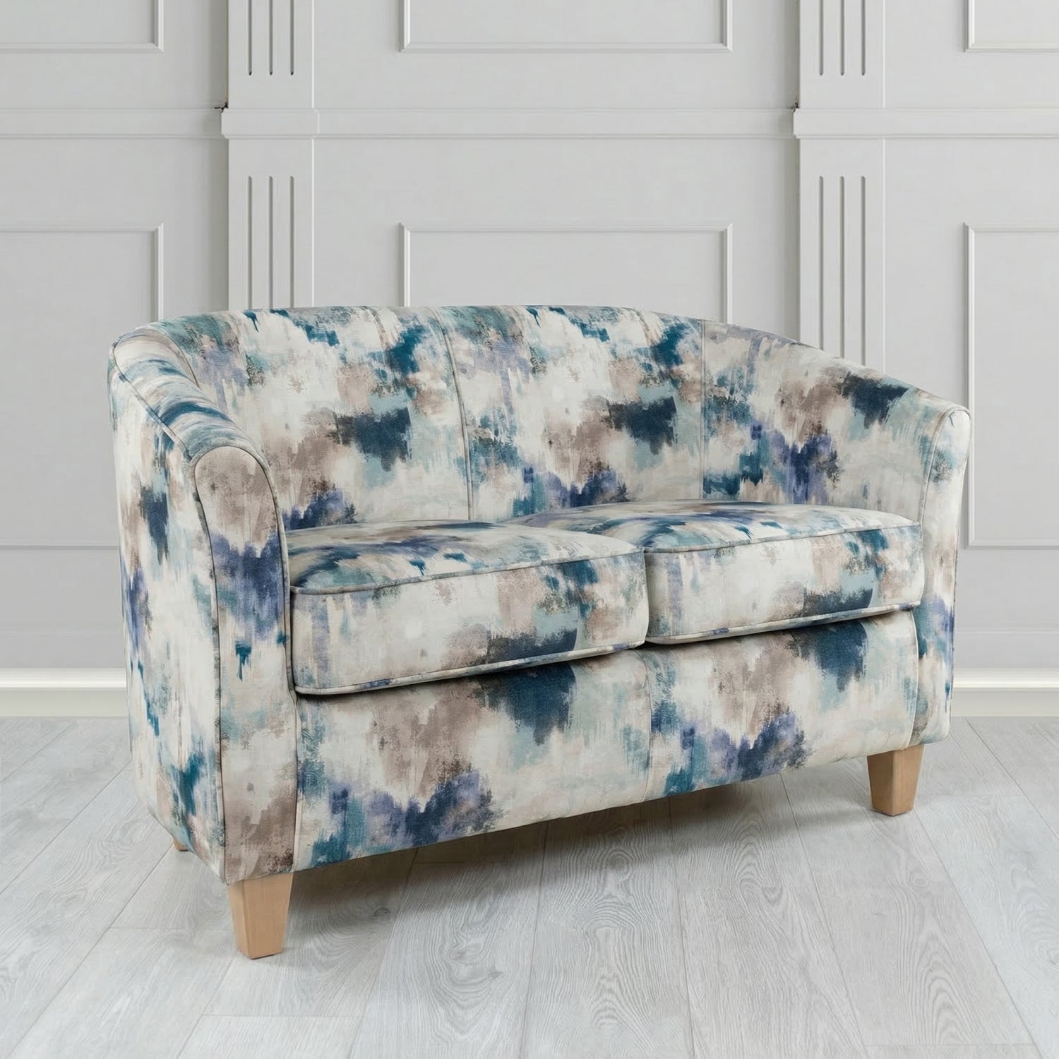 Devon 2 Seater Tub Sofa in Fryett's Kala Abstract Fabric